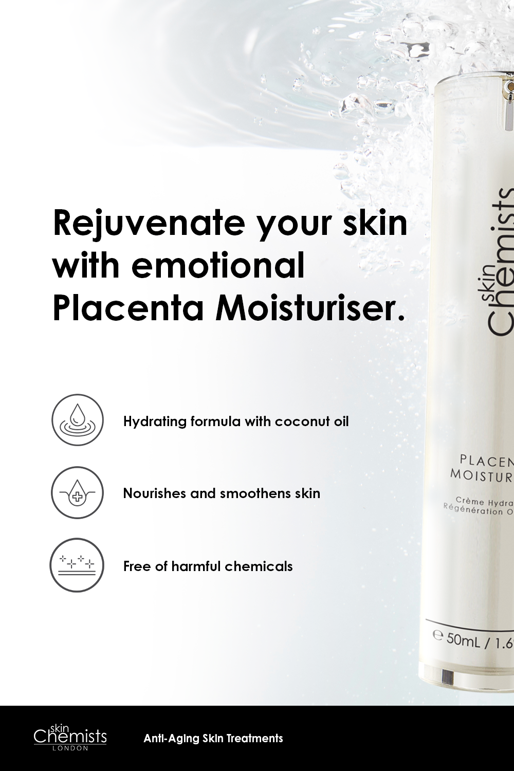 Placenta Moisturiser 50ml - skinChemists