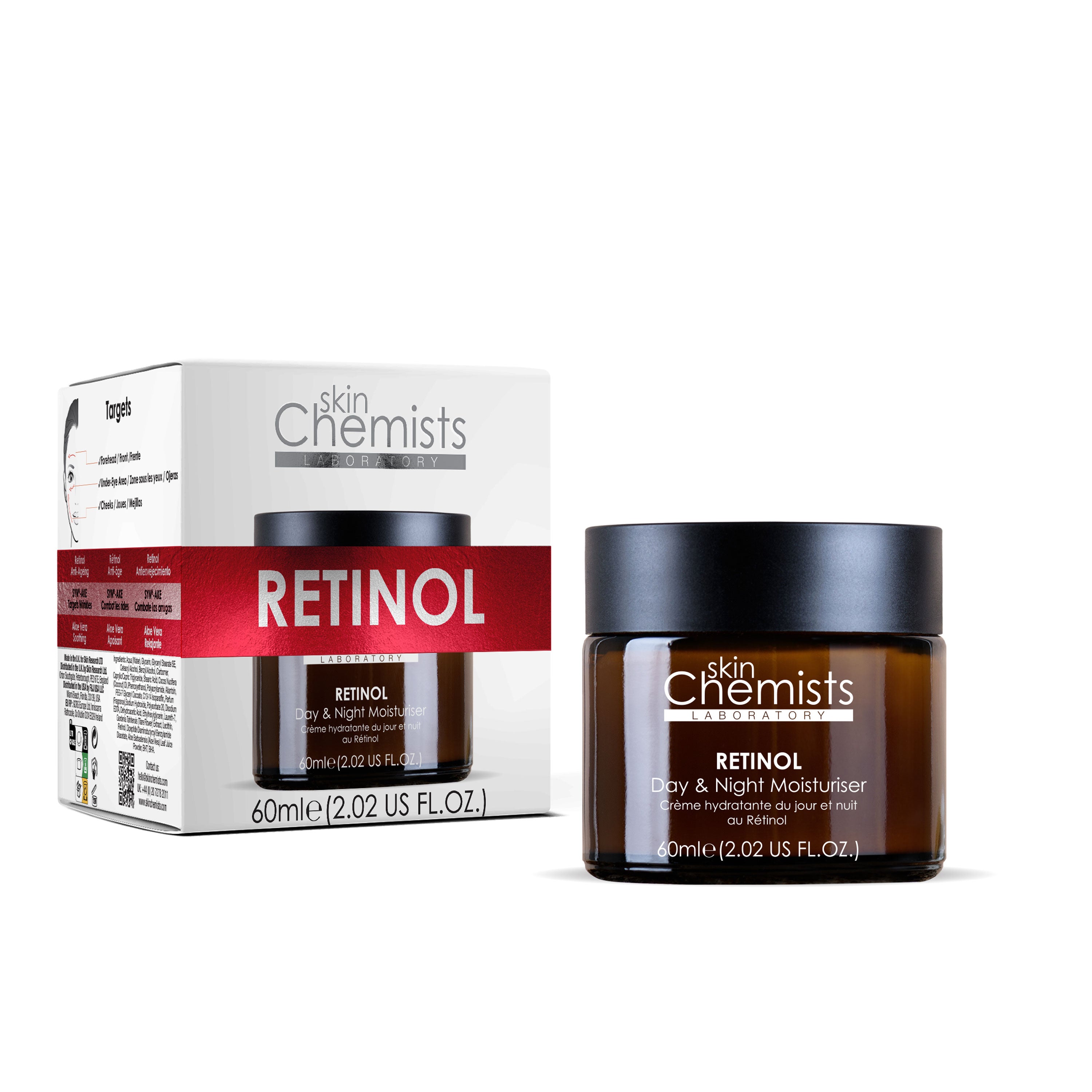 skinChemists Retinol Moisturiser & Hyaluronic Acid Moisturiser - skinChemists