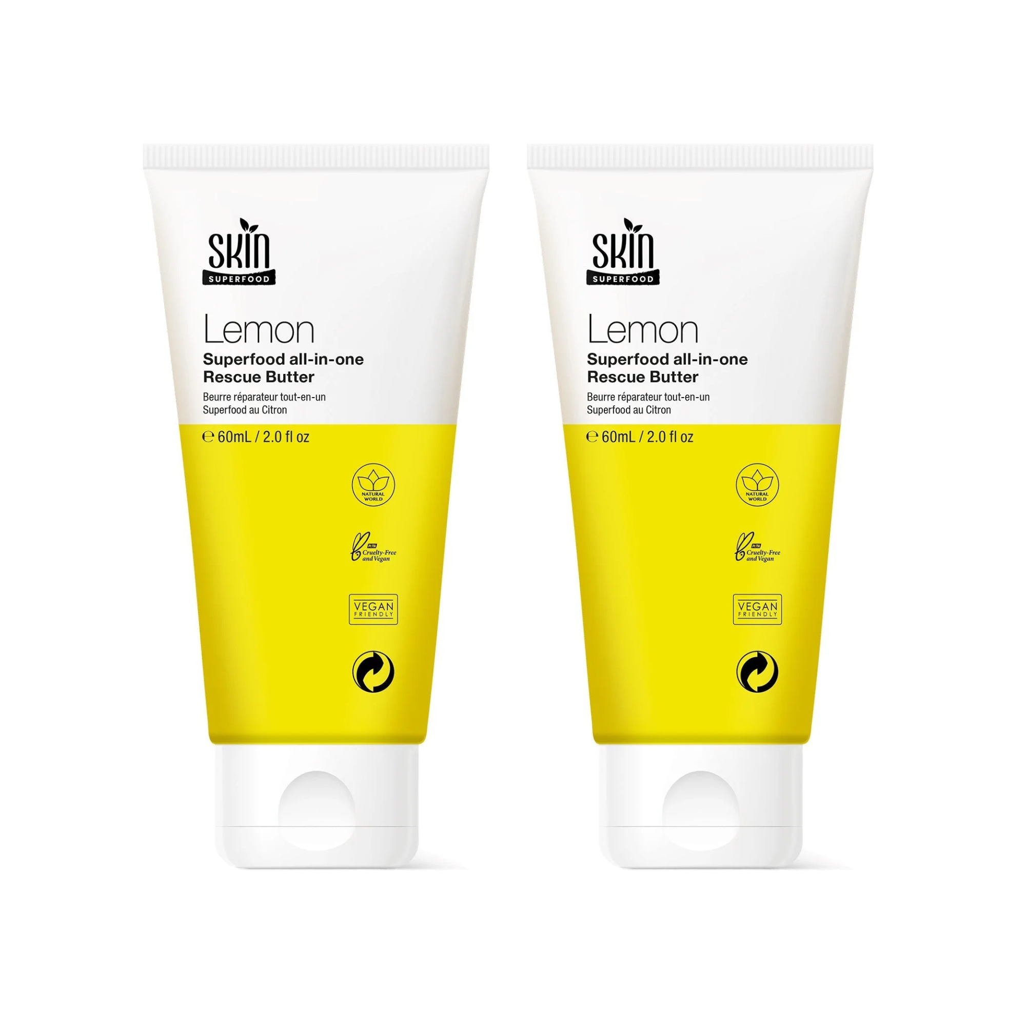 Skin Superfood Lemon Superfood Rescue Butter 60ml Twin Value Savings Pack - skinChemists