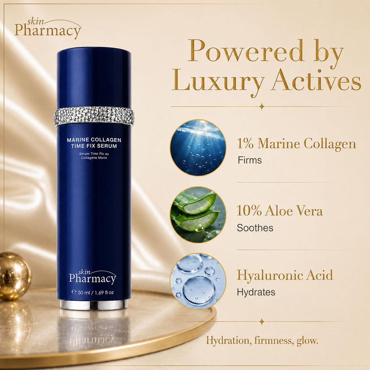1% Marine Collagen Time Fix Anti-Ageing Serum 50ml