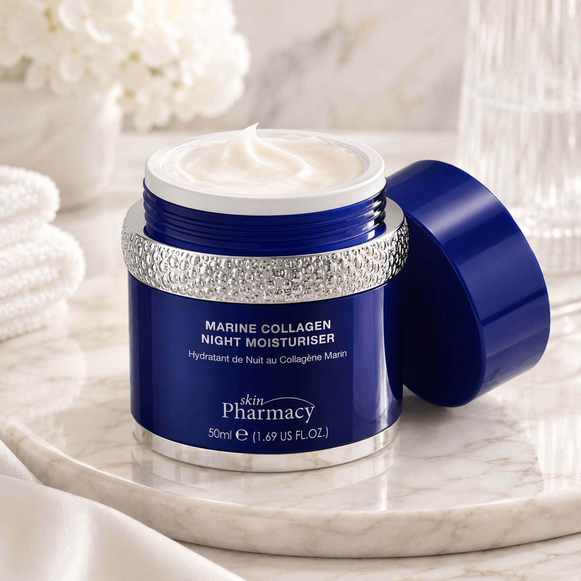 1% Marine Collagen Night Moisturiser 50ml 2-Pack lifestyle