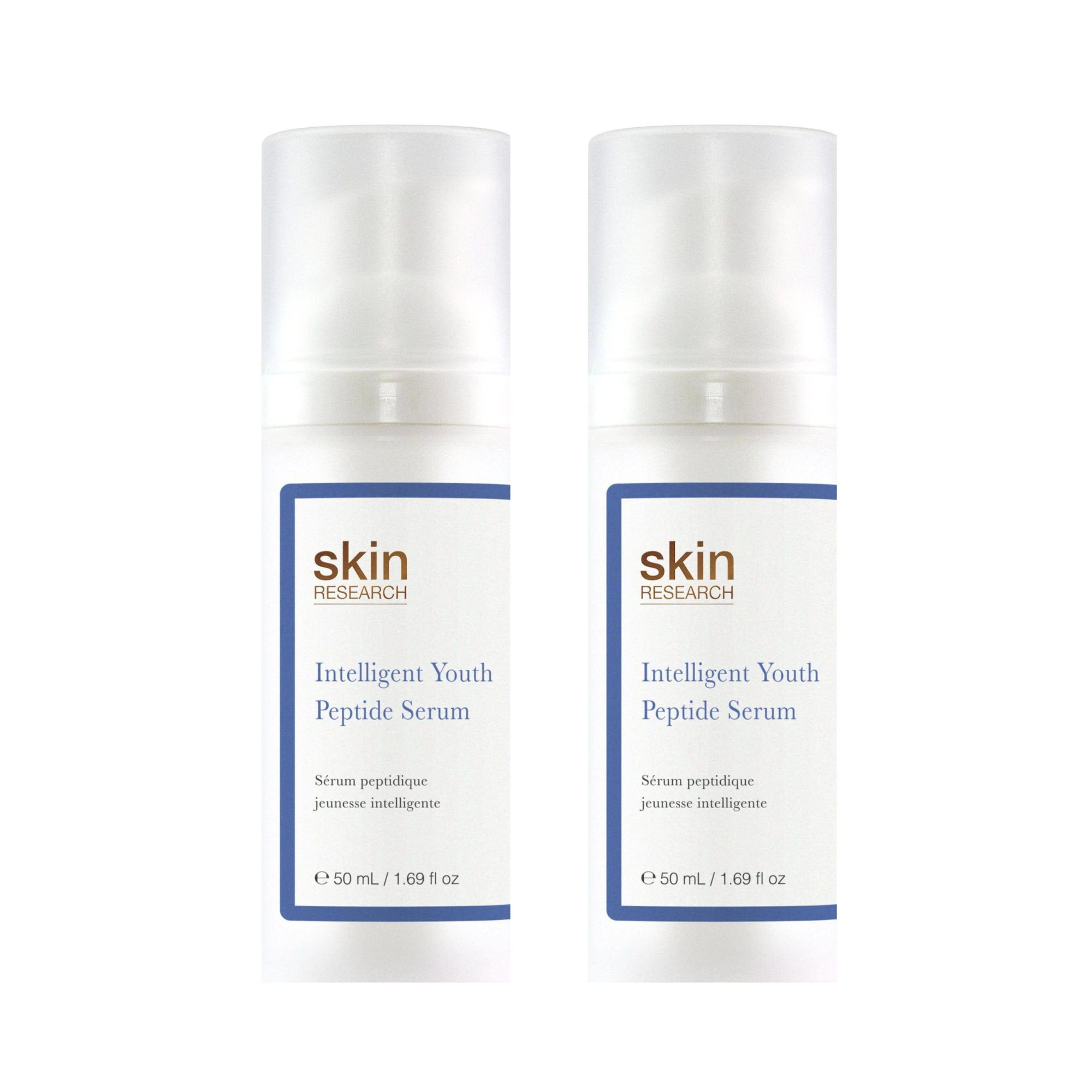 Skin Research Intelligent Youth Peptide Serum 50ml Twin Value Savings Pack - skinChemists