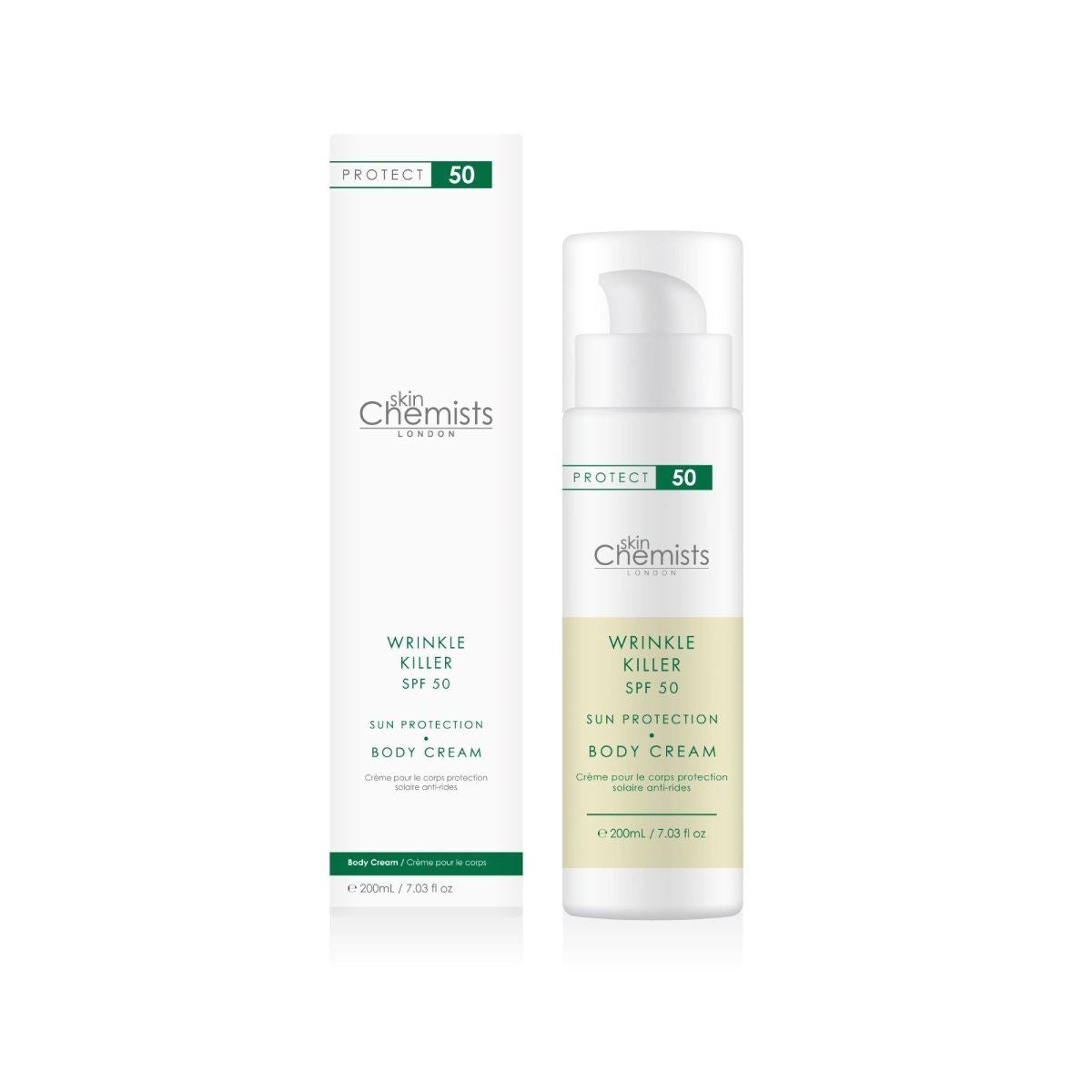 Wrinkle Killer Sun Protection Body Cream SPF 50 200ml