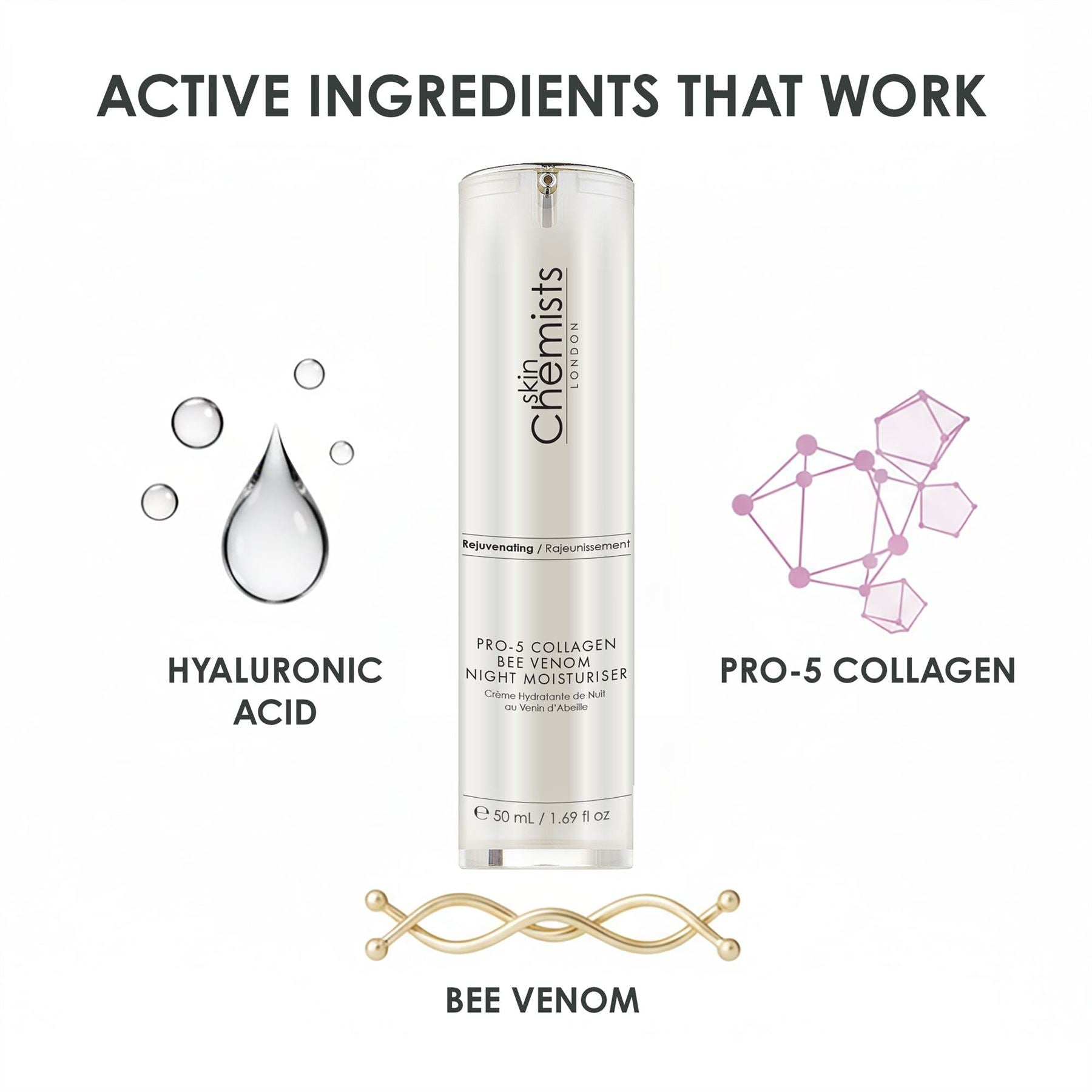 Pro-5 Collagen Bee Venom Night Moisturiser 50ml