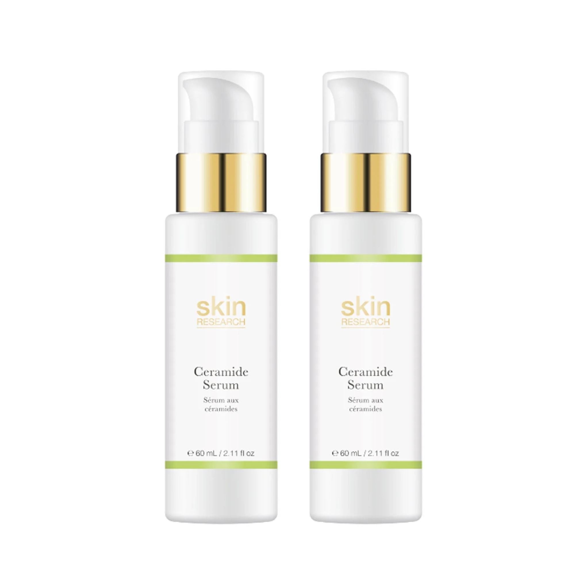 Skin Research Ceramide Serum 60ml Twin Value Savings Pack
