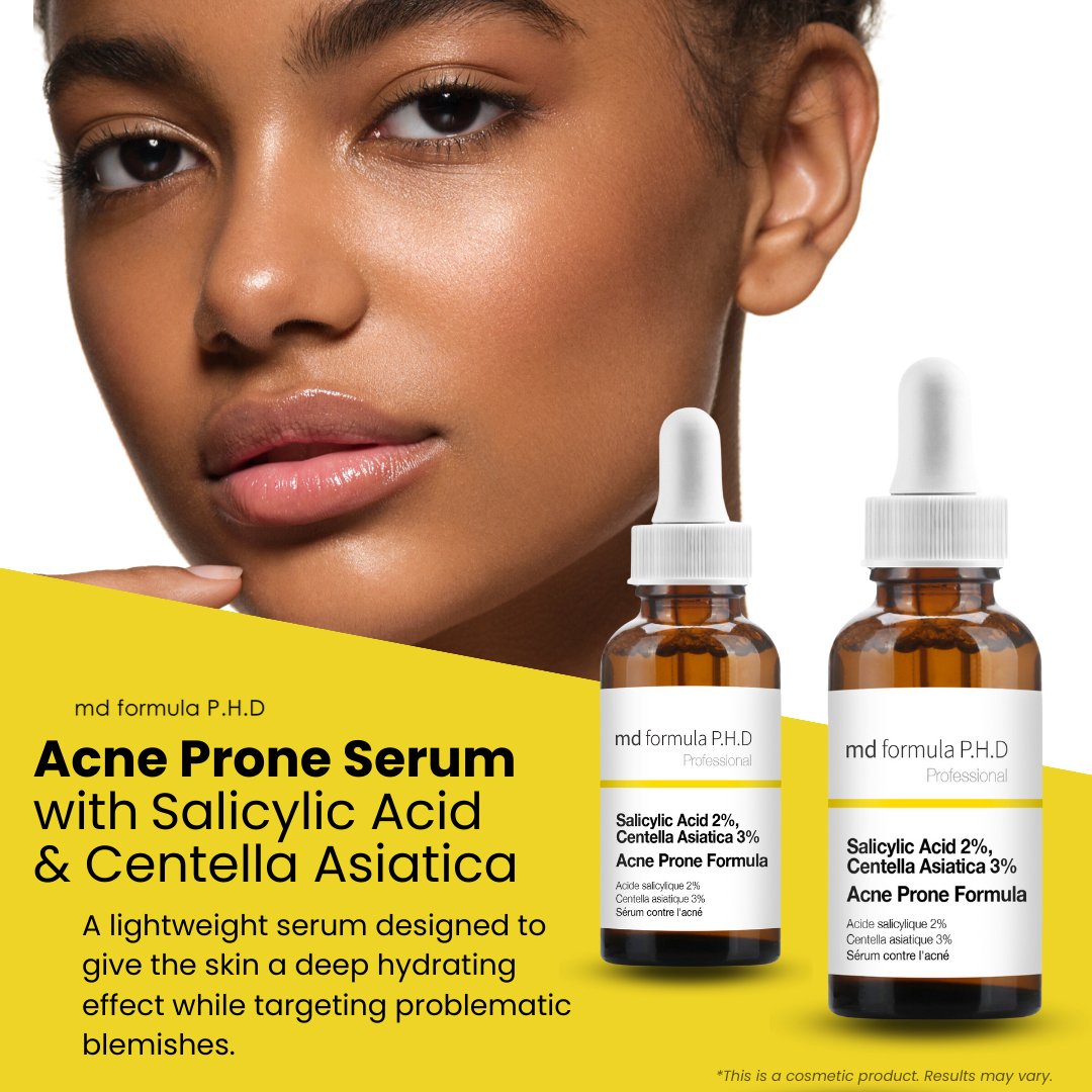 Acne Prone Serum Salicylic Acid 2%, Centella Asistica 3% 30ml - skinChemists