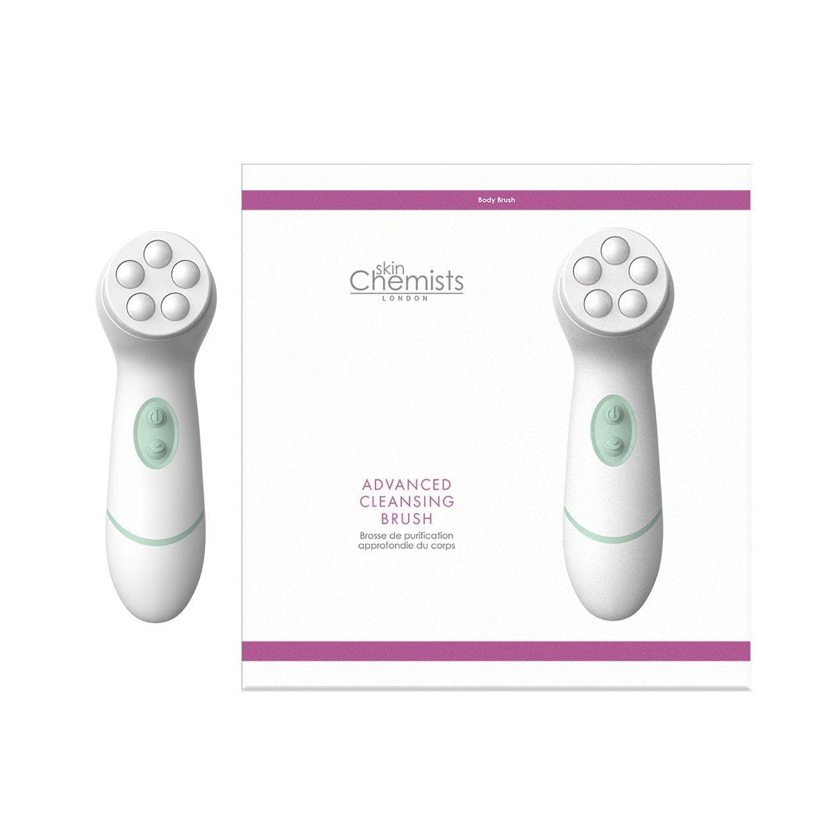 Advanced Facial And Body Cleansing Brush - 4 Heads - skinChemists