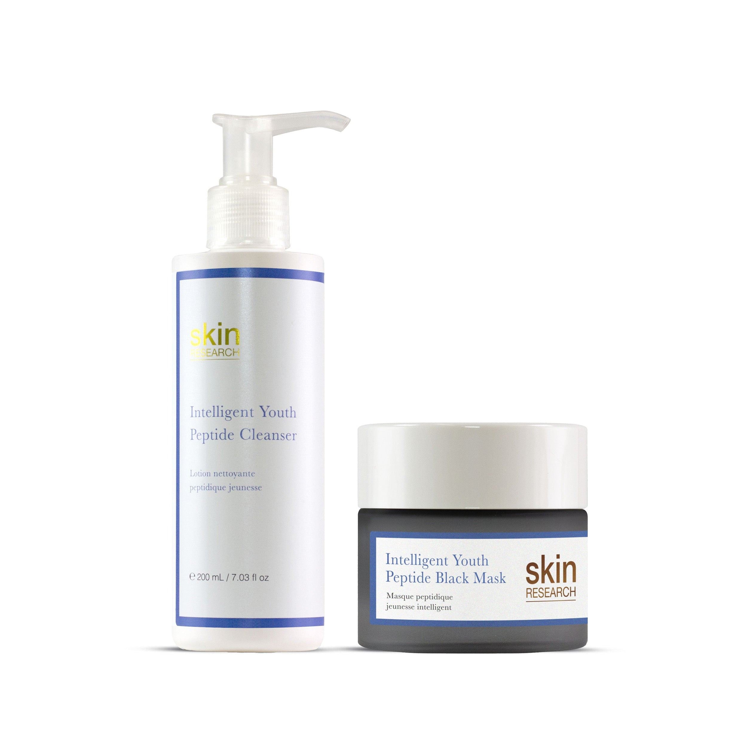 Skin Research Youth Peptide Cleanser & Mask Routine