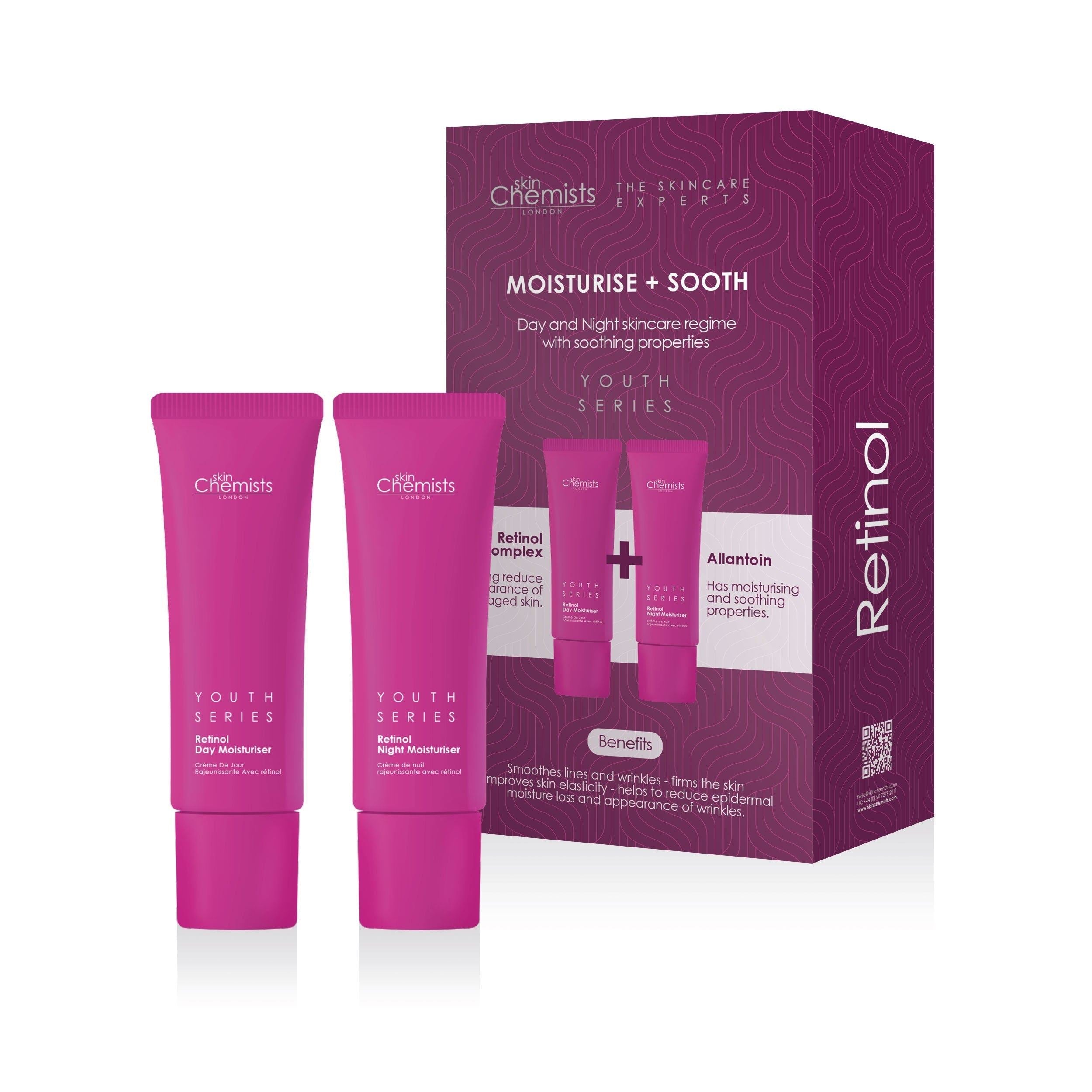Retinol Moisturiser & Sooth Kit + Free Retinol Mask 50ml