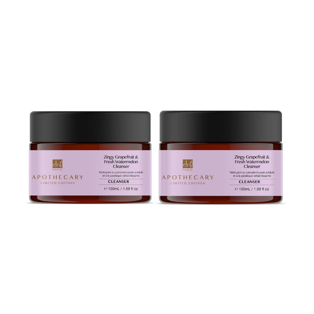 Dr Botanicals Zingy Grapefruit & Fresh Watermelon Cleanser 100ml x 2
