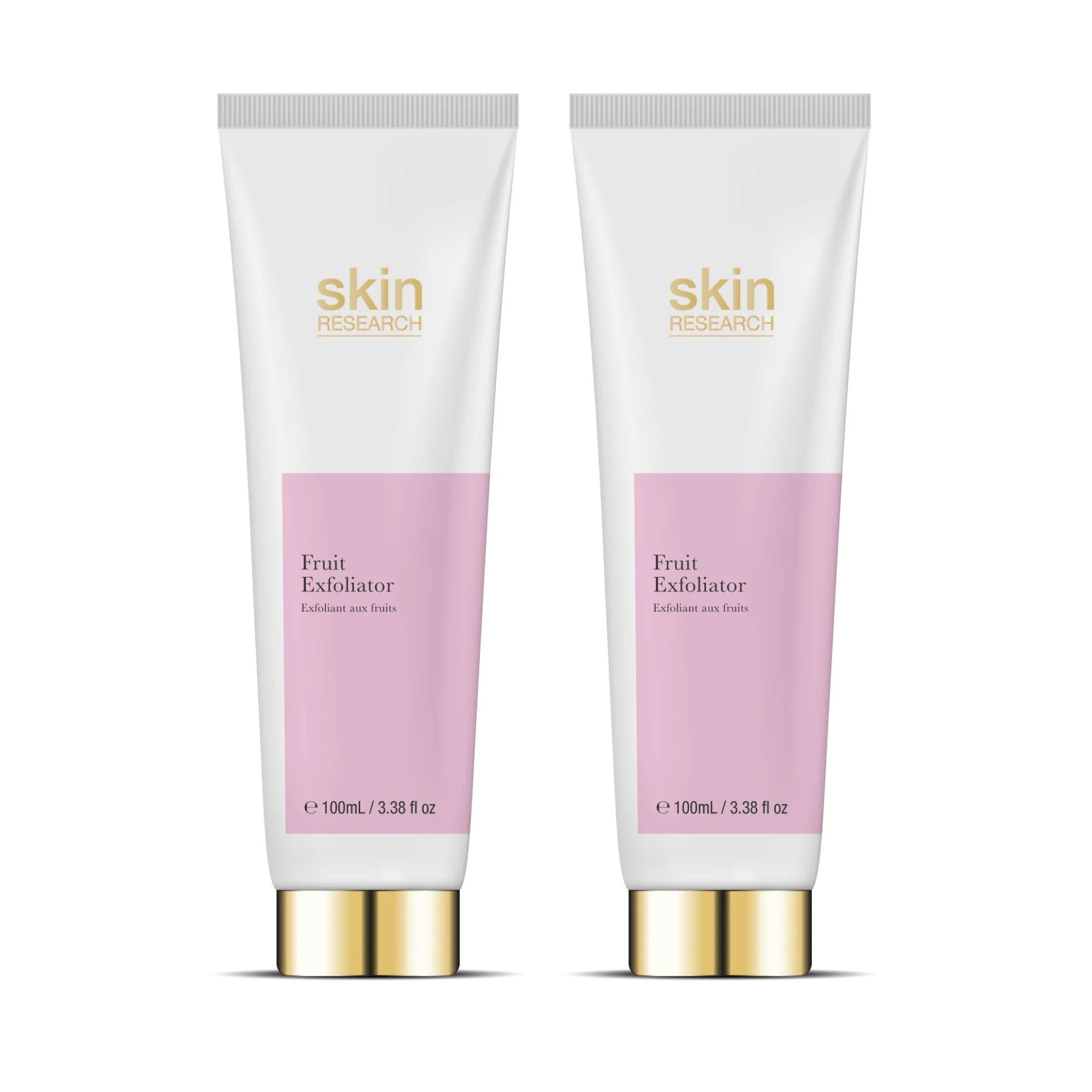 Skin Research Fruit Face Exfoliator 100ml Twin Value Savings Pack