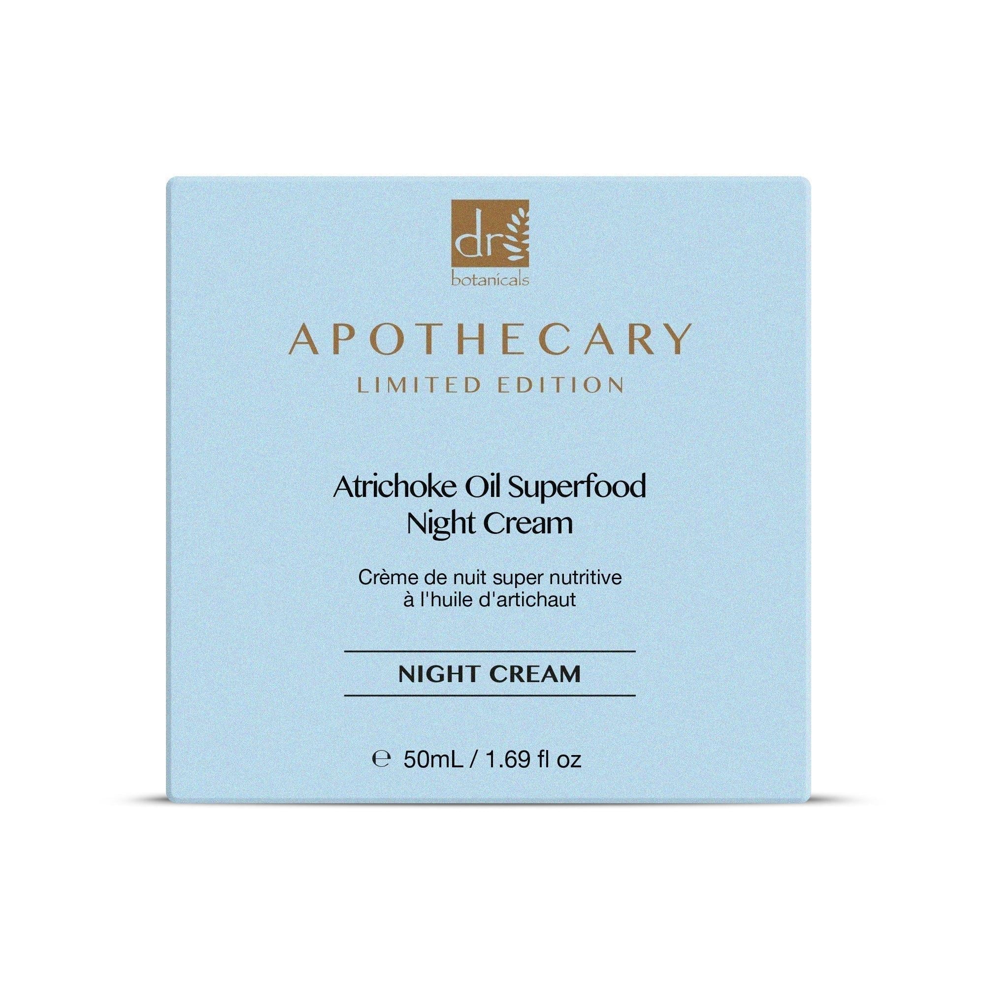 Dr Botanicals Artichoke Oil Superfood Night Cream 50ml Twin Value Savings Pack