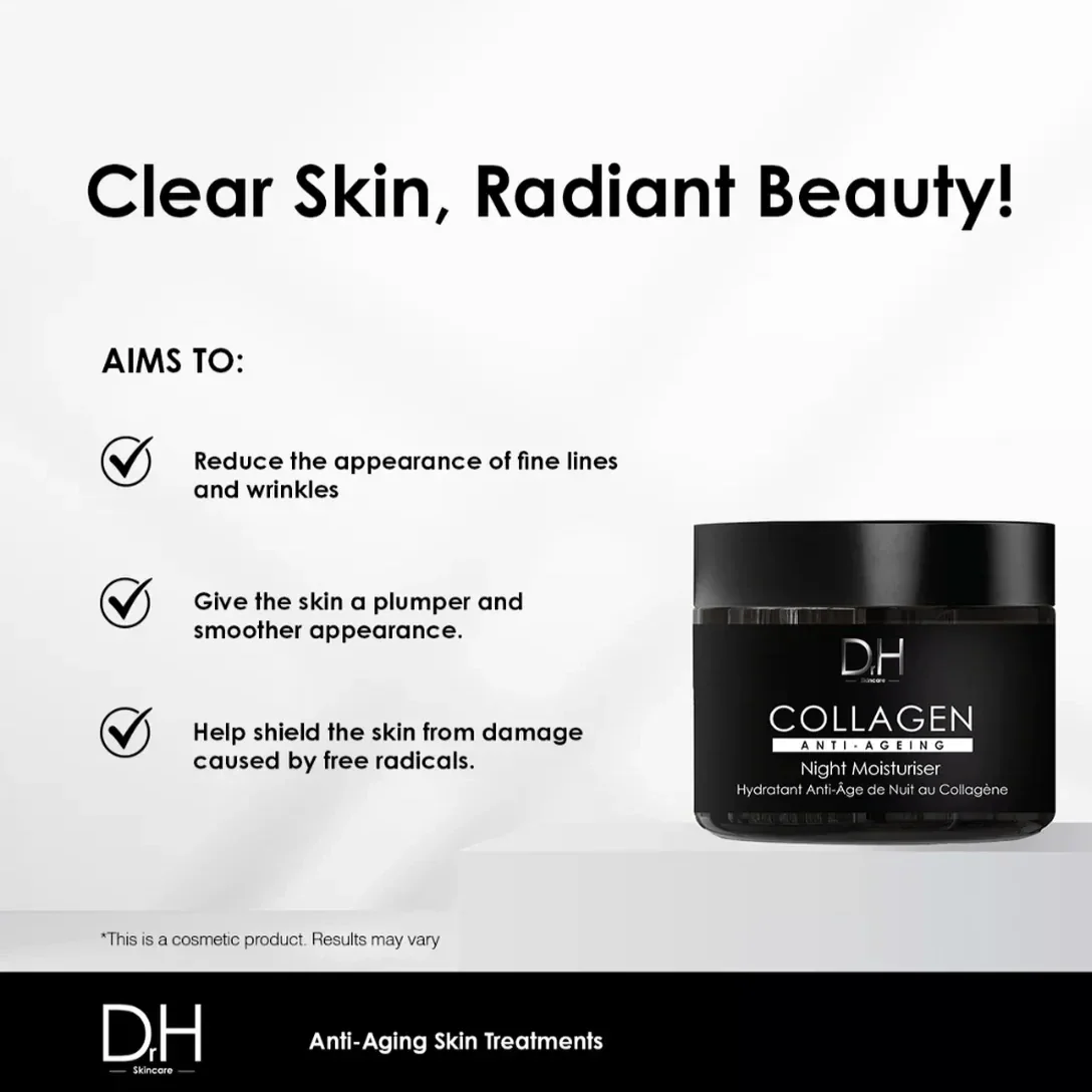 Dr H Collagen Anti-Ageing Night Moisturiser 60ml