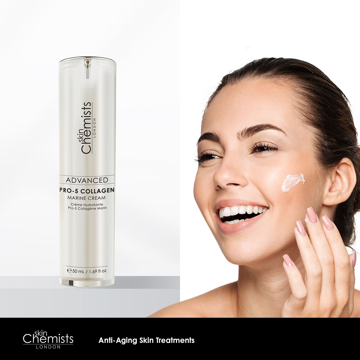 skinChemists Advanced Pro-5 Collagen Marine Cream 50ml Twin Value Savings Pack