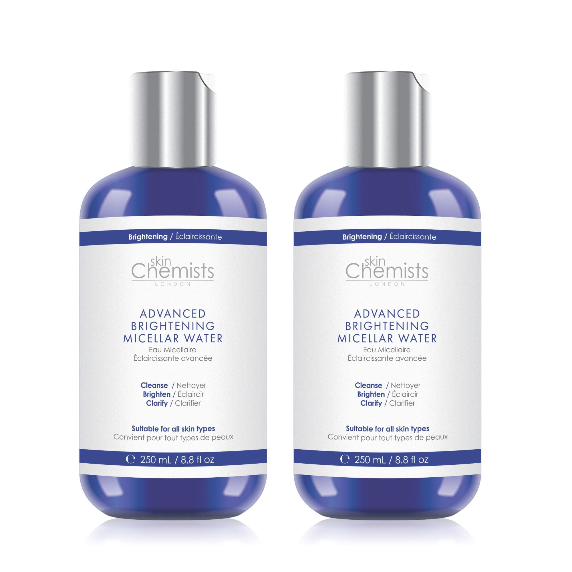 skinChemists Advanced Brightening Marine Micellar Water 250ml Twin Value Savings Pack