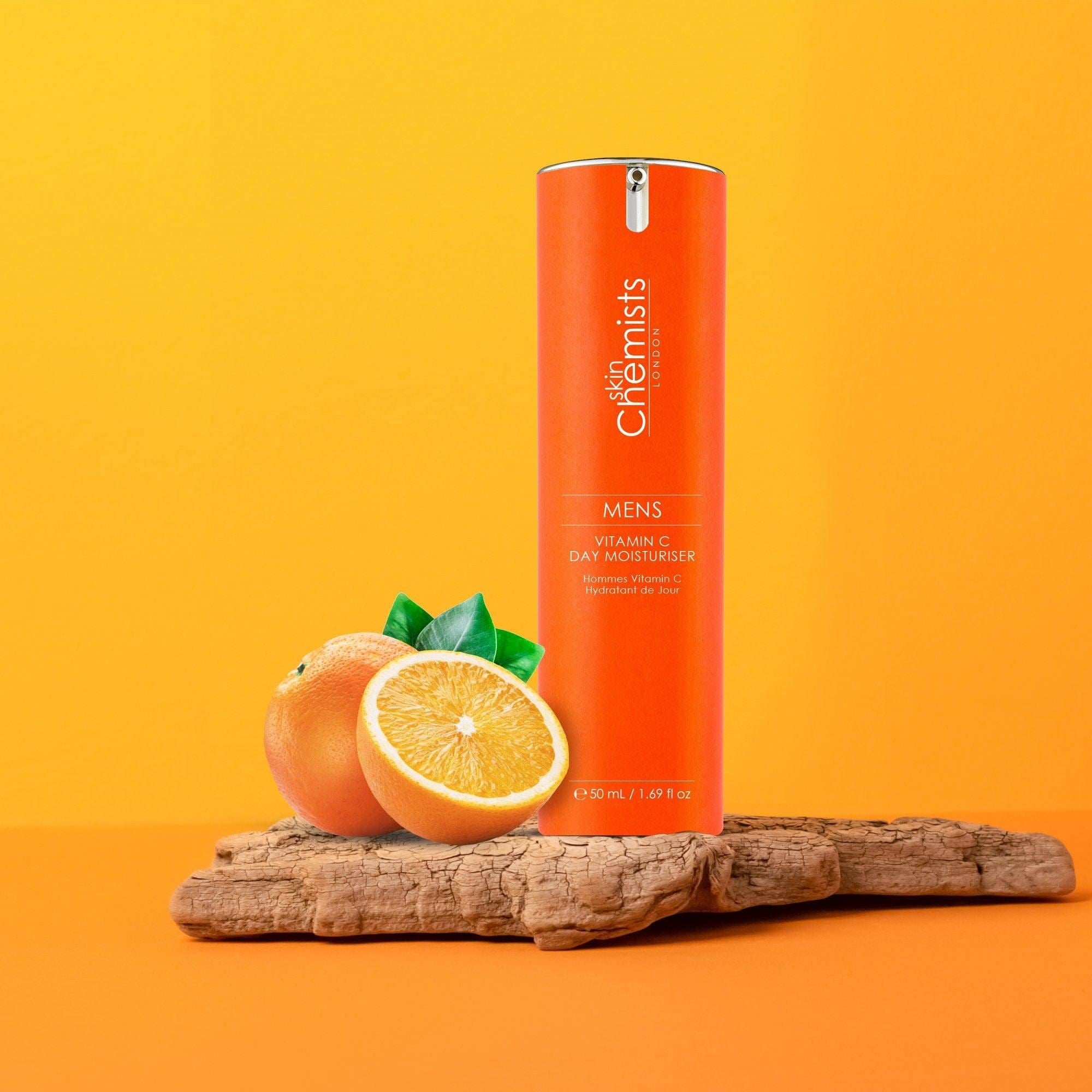 skinChemists Men's Vitamin C Day Moisturiser 50ml Twin Value Savings Pack