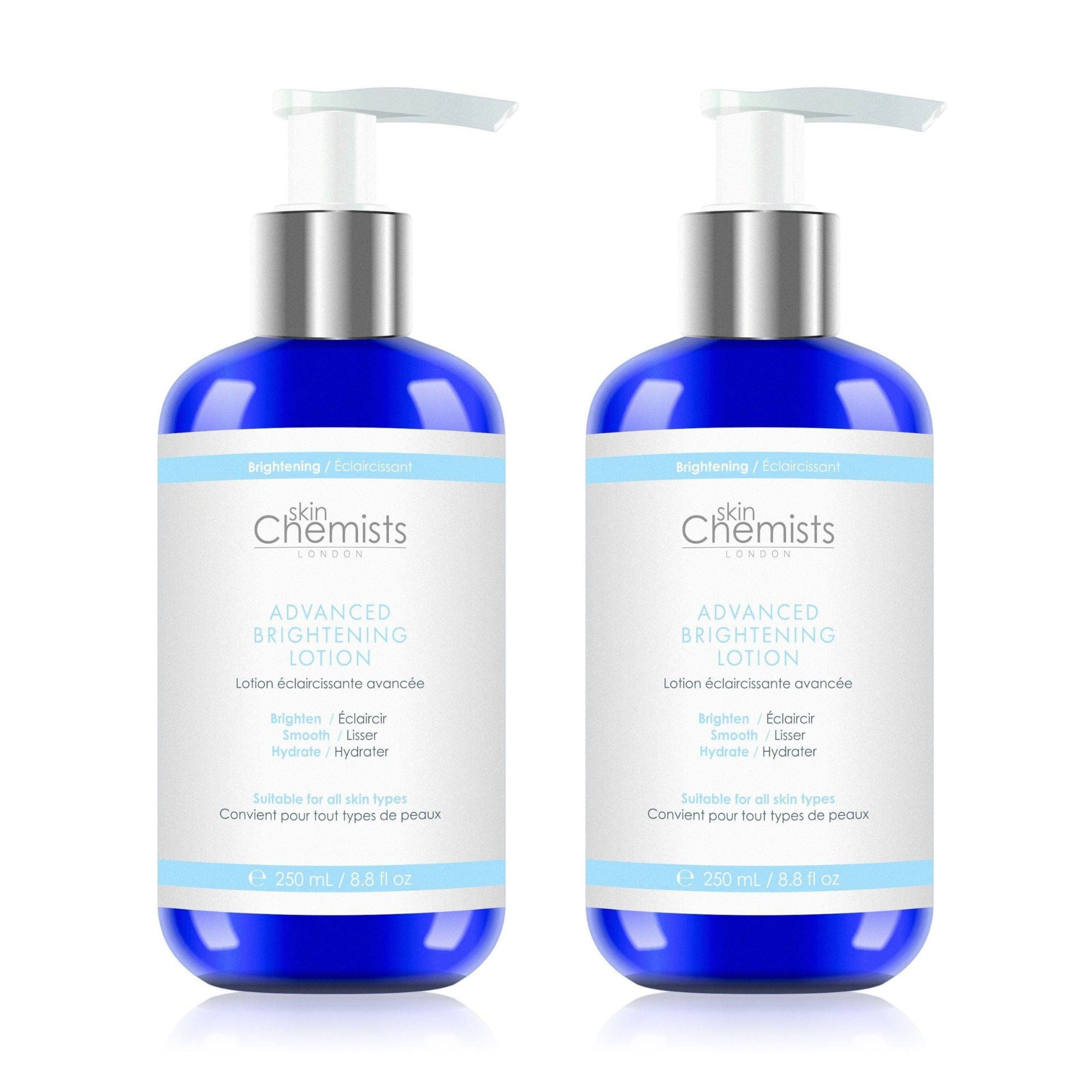 skinChemists Advanced Brightening Lotion 250ml Twin Value Savings Pack