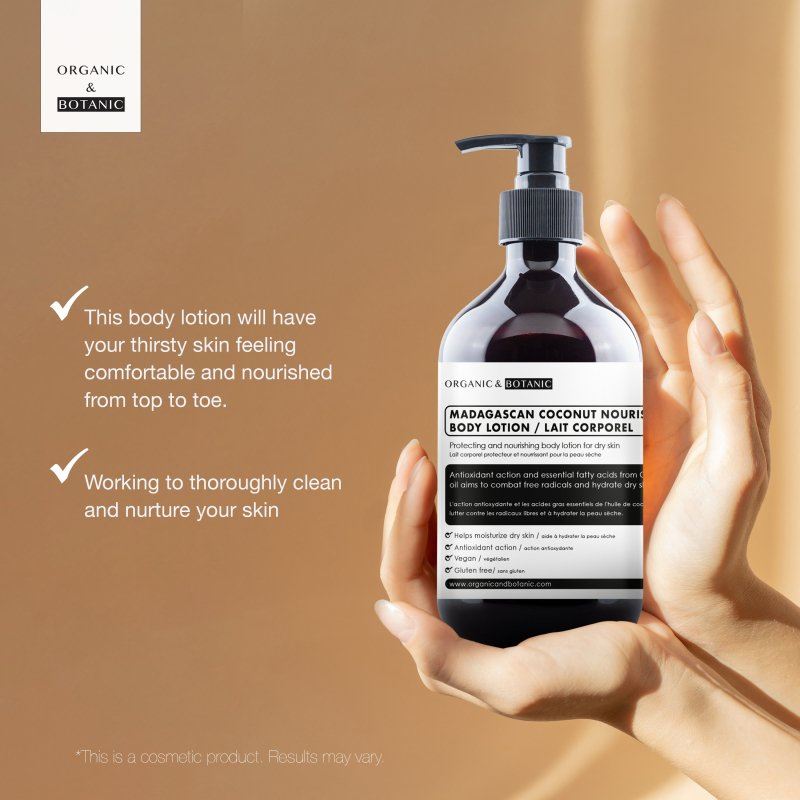 Madagascan Coconut Body Lotion - 250ml - Deeply Hydrating & Nourishing with Coconut Oil for Soft, Smooth, & Radiant Skin