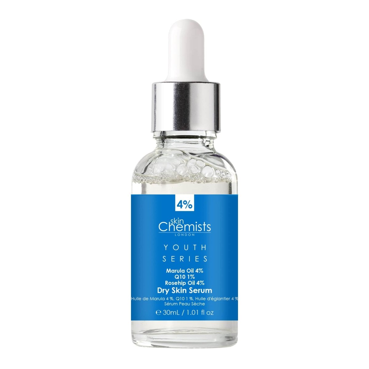 Dry Skin Serum Marulua Oil 4%, Q10 1%, Rosehip Oil 4% 30ml - skinChemists