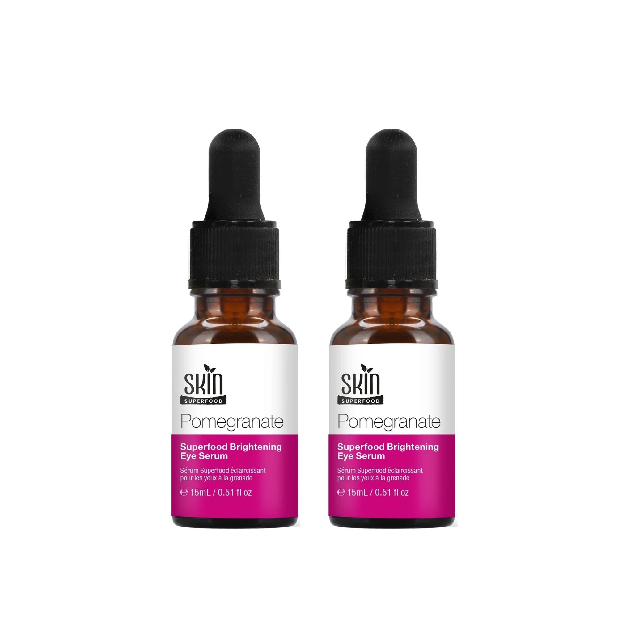 Skin Superfood Pomegranate Superfood Brightening Eye Serum 15ml Twin Value Savings Pack