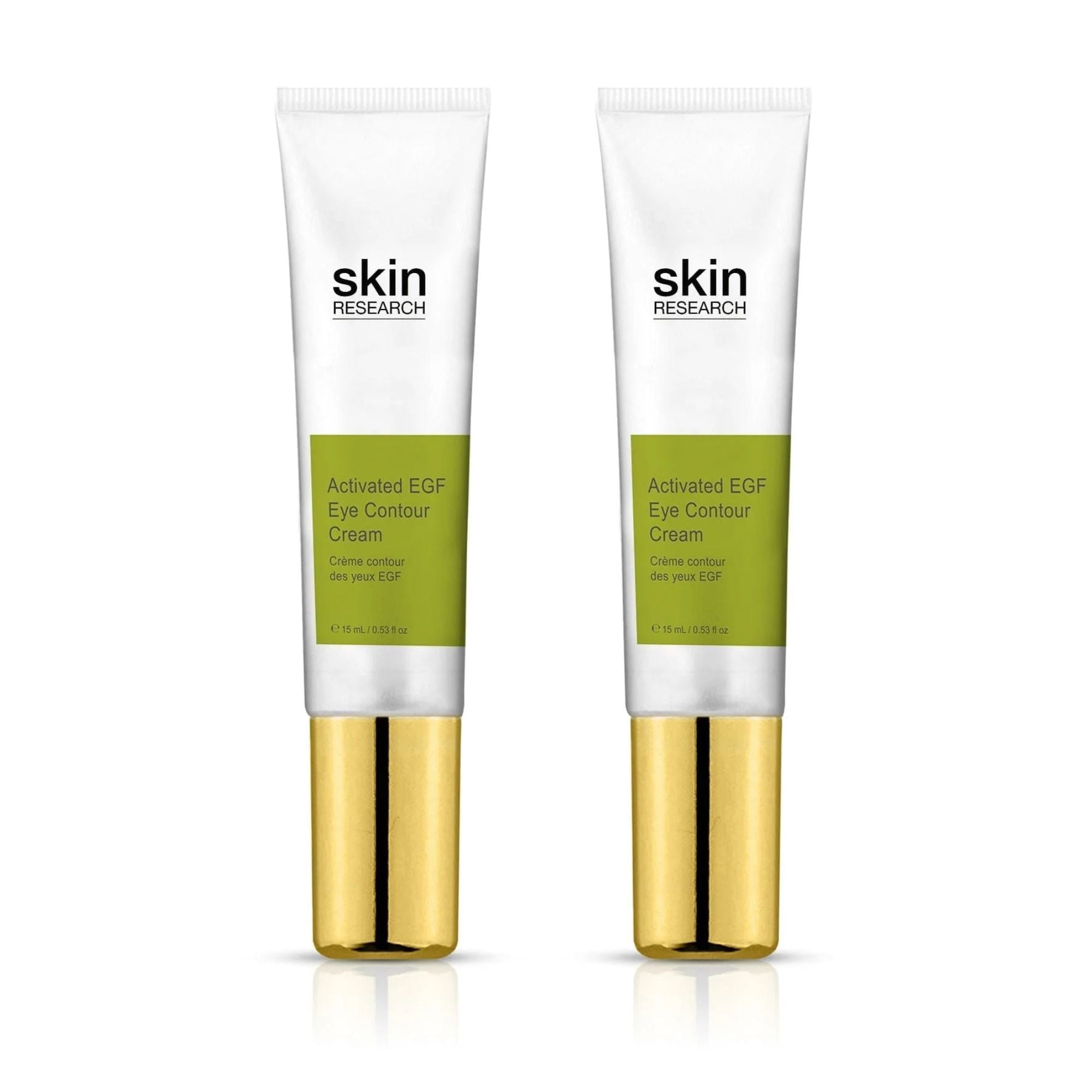 Skin Research Activated EGF Eye Contour Cream 15ml Twin Value Savings Pack