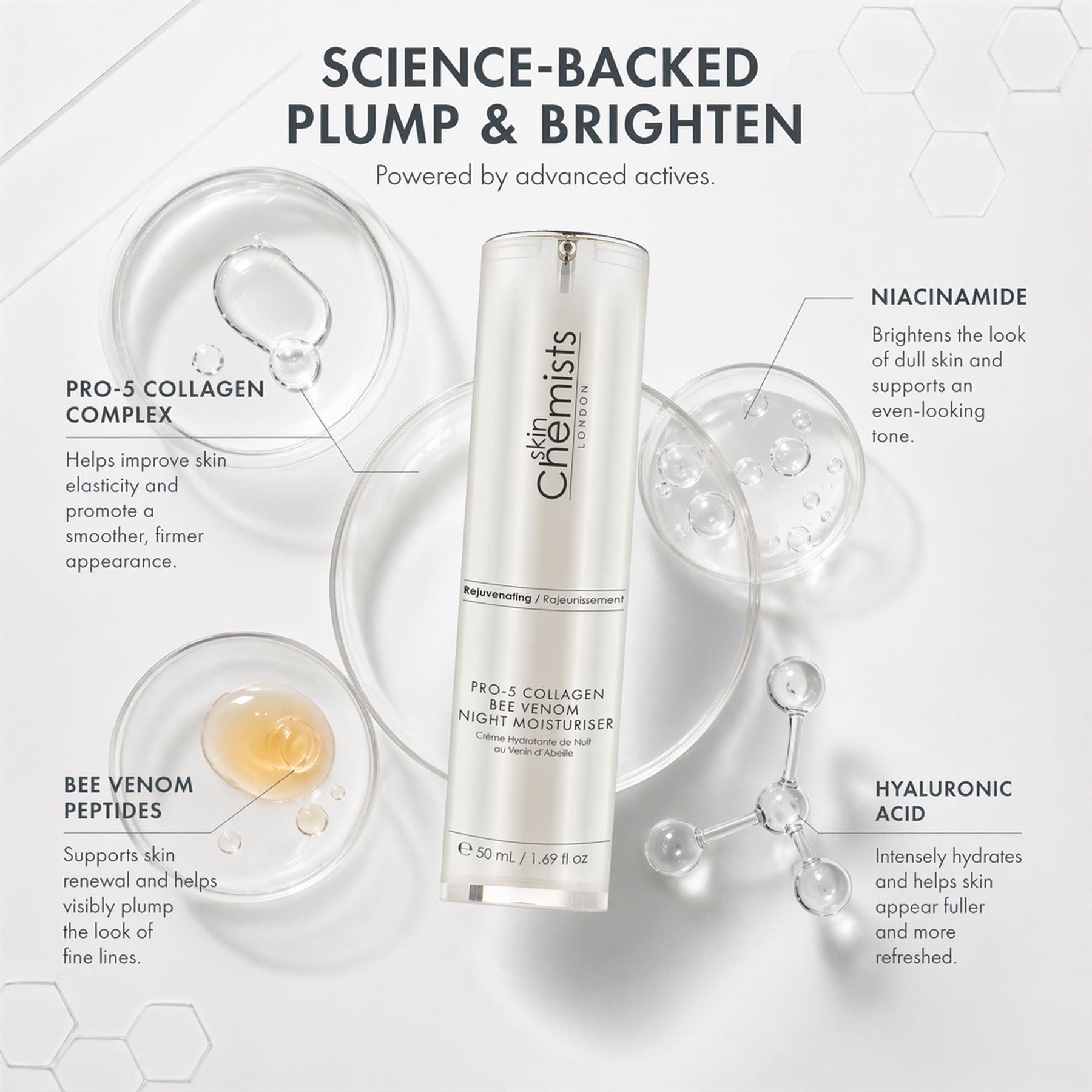 Pro-5 Collagen Bee Venom Night Moisturiser 50ml