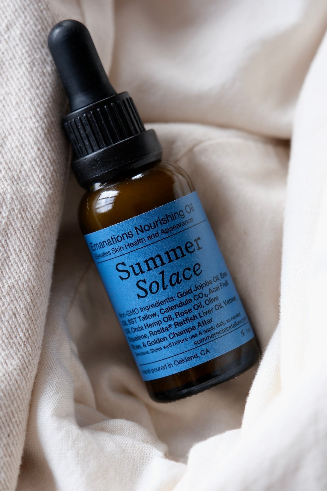Emanations Profound Face Oil – Deeply Nourishing Tallow, Emu Oil, Champa, Tuberose & White Ginger Lily