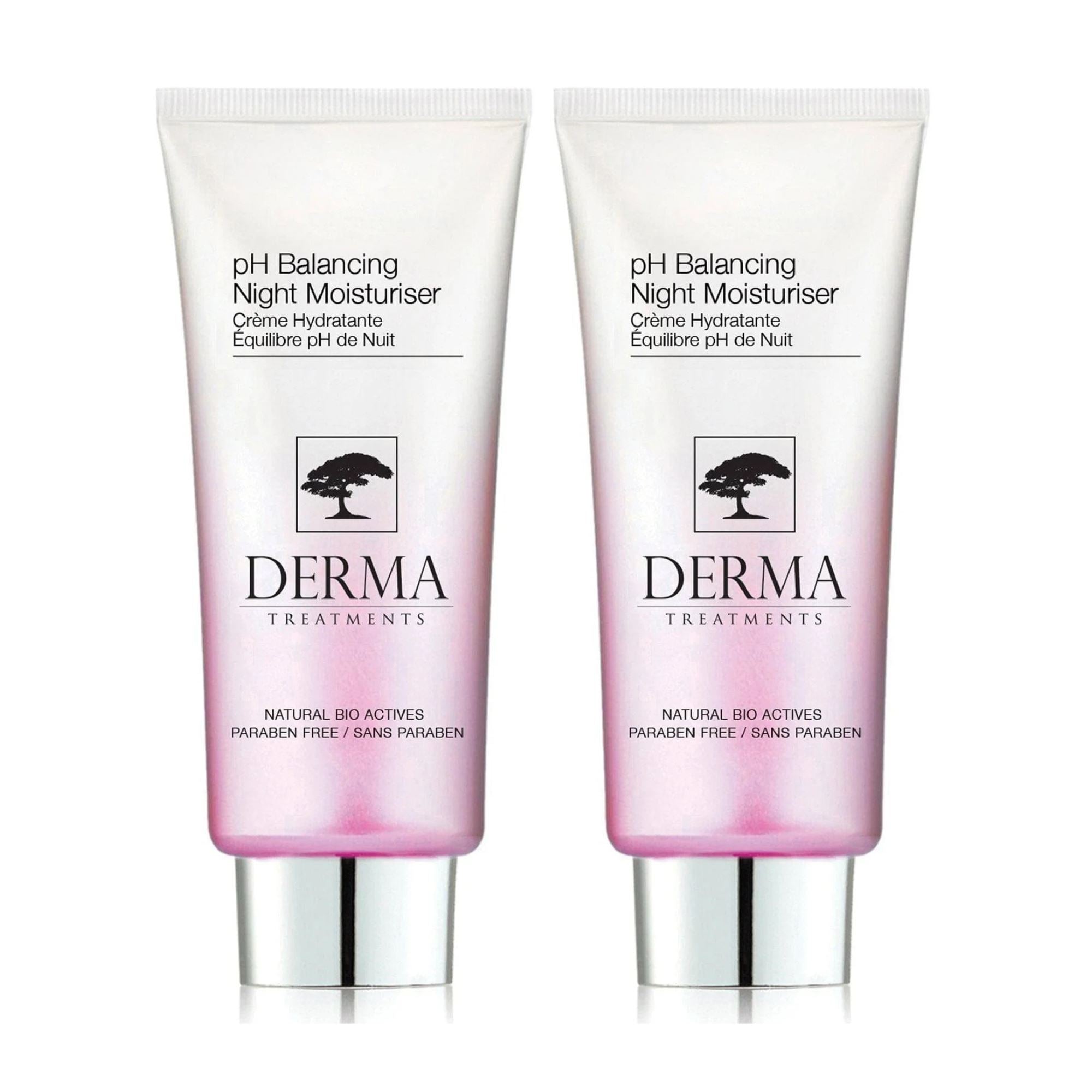 Derma Treatments pH Balancing Night Moisturiser 50ml Twin Value Savings Pack