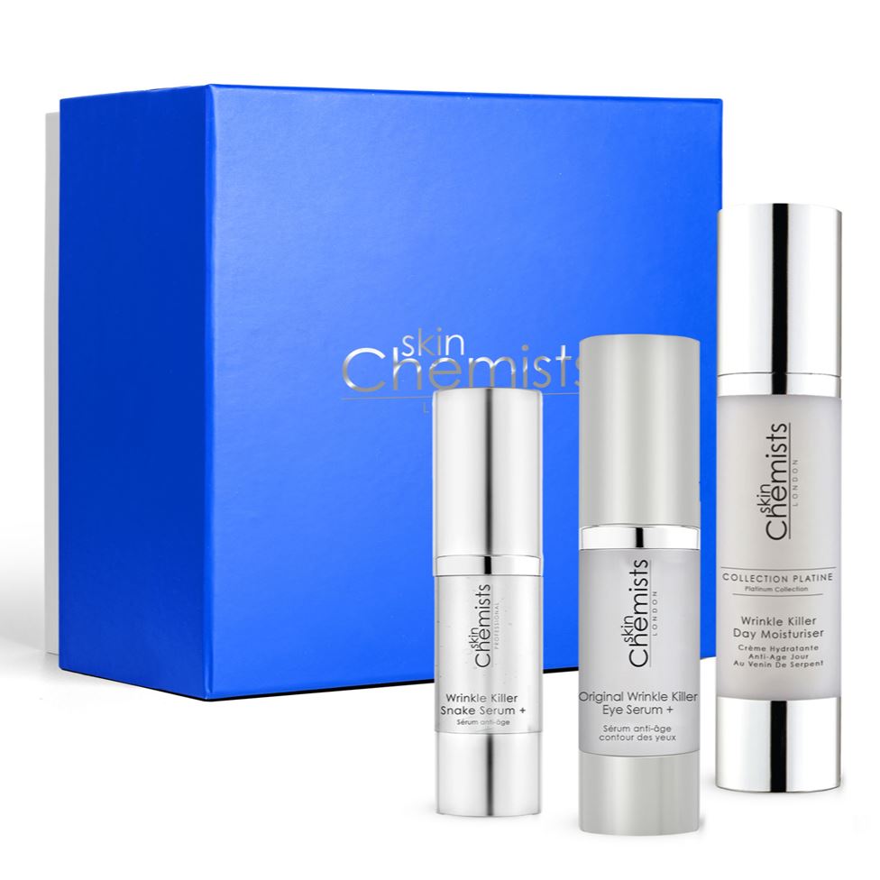 skinChemists Wrinkle Killer Facial Serum, Eye Serum & Moisturiser Anti-Ageing Starter Kit