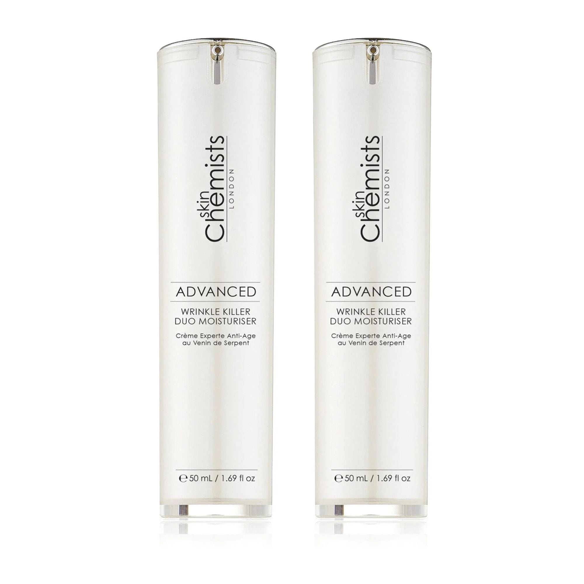 skinChemists Wrinkle Killer Advanced Duo Moisturiser 50ml Twin Value Savings Pack