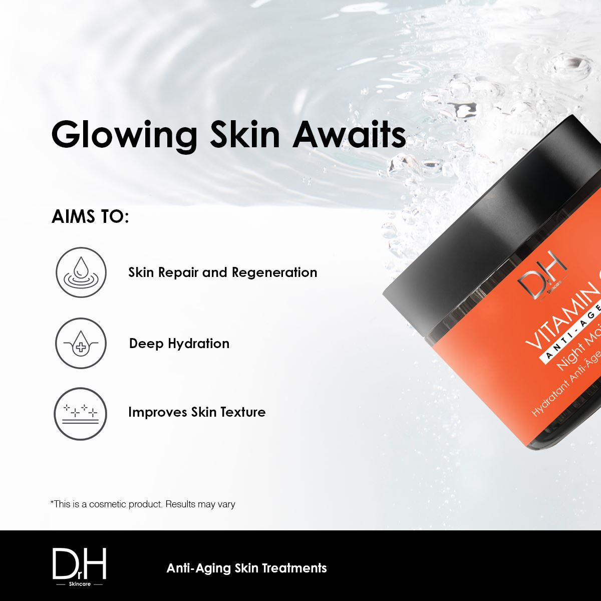 Dr H Vitamin C Anti-Ageing Night Moisturiser 60ml