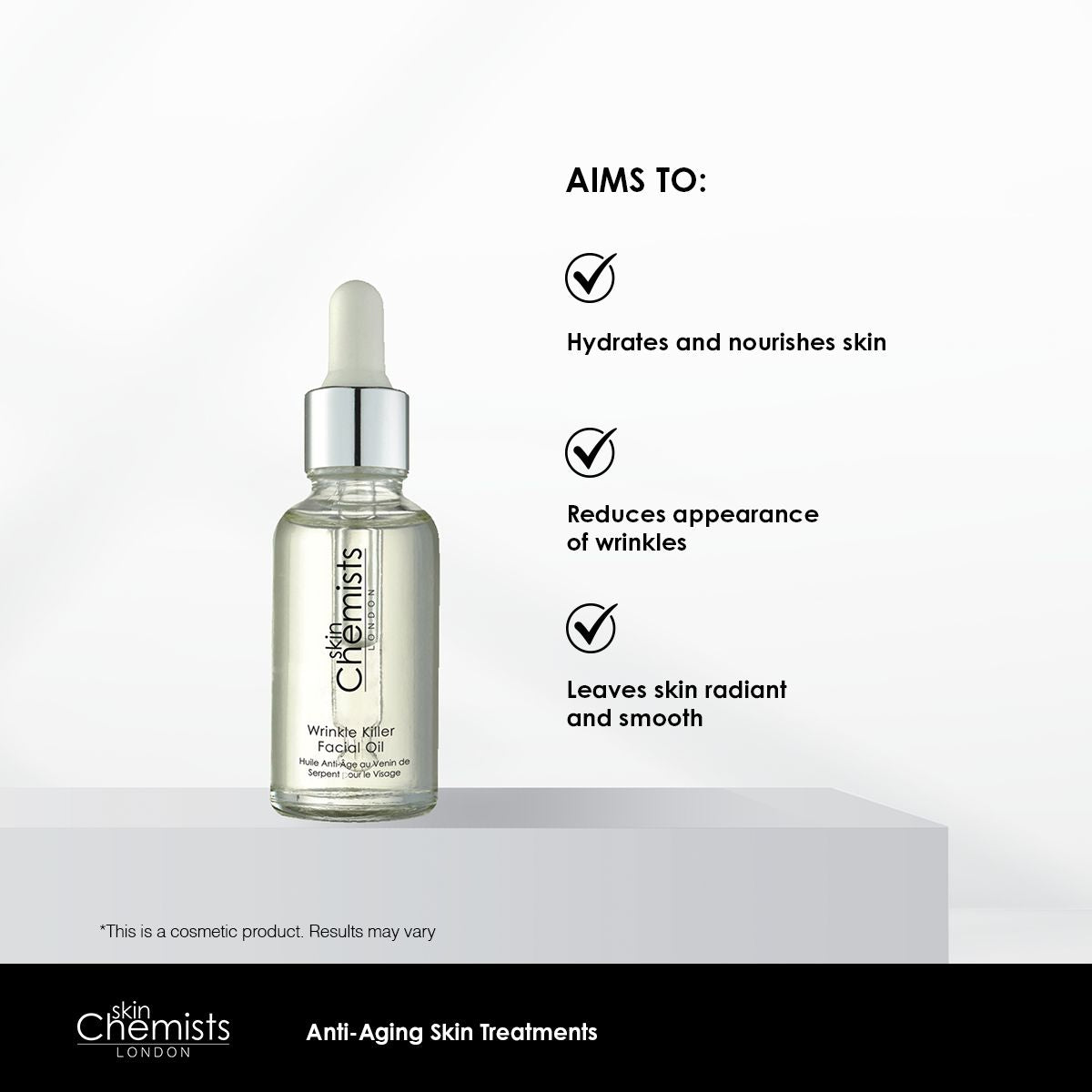 skinChemists Wrinkle Killer Facial Oil 30ml Twin Value Savings Pack