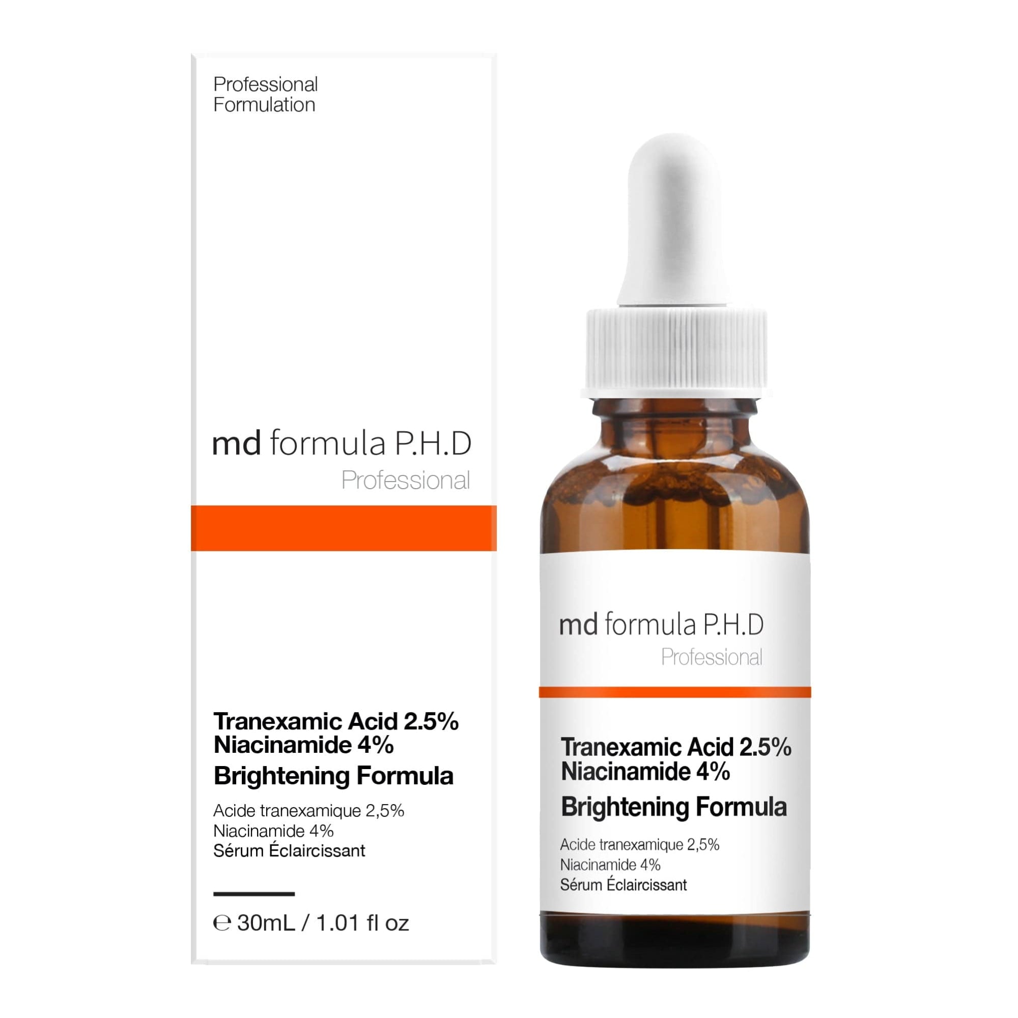 MD Formula Brightening Serum Tranexamic Acid 2.5%, Niacinamide 4% 30ml Twin Value Savings Pack - skinChemists