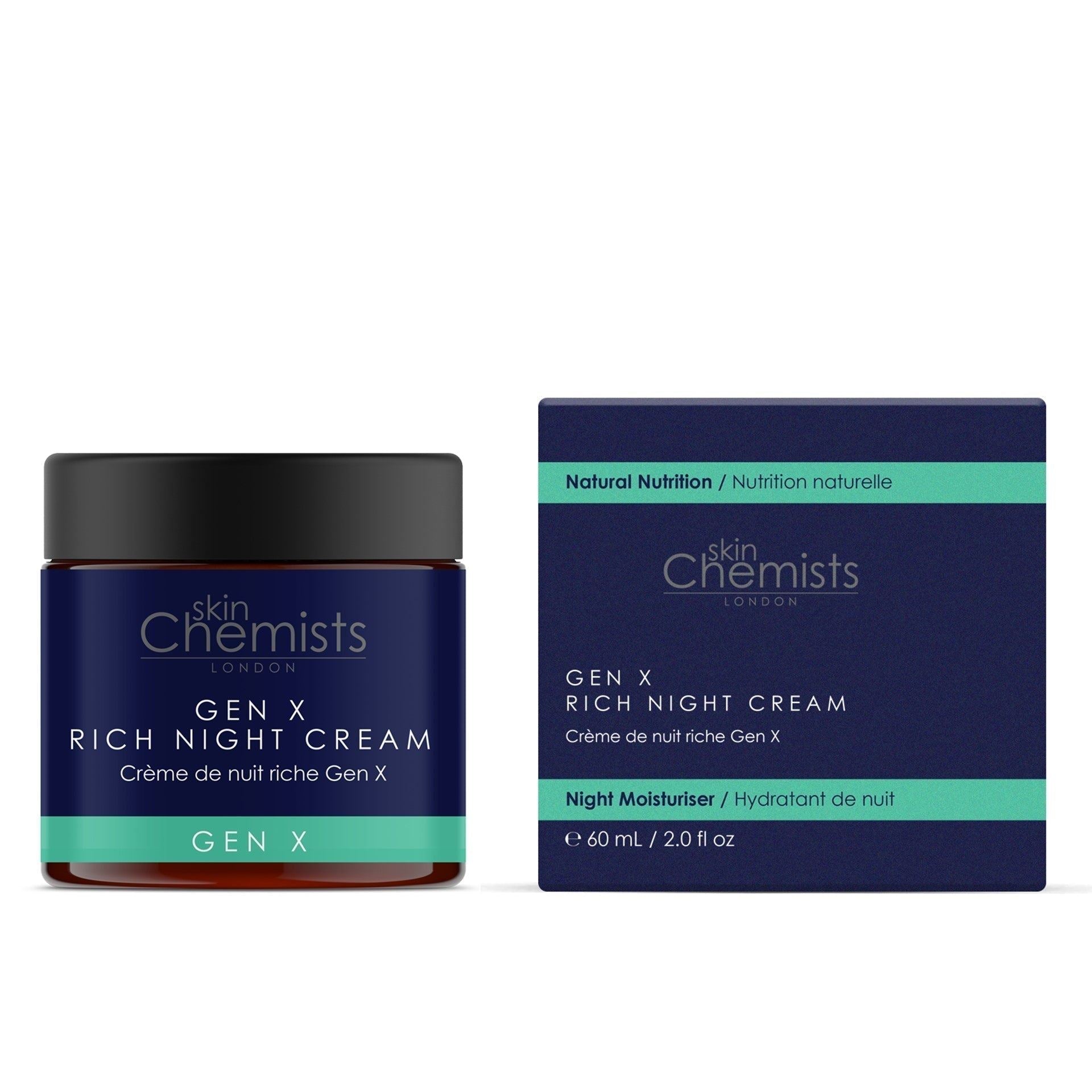skinChemists Gen X Rich Night Cream 60ml Twin Value Savings Pack