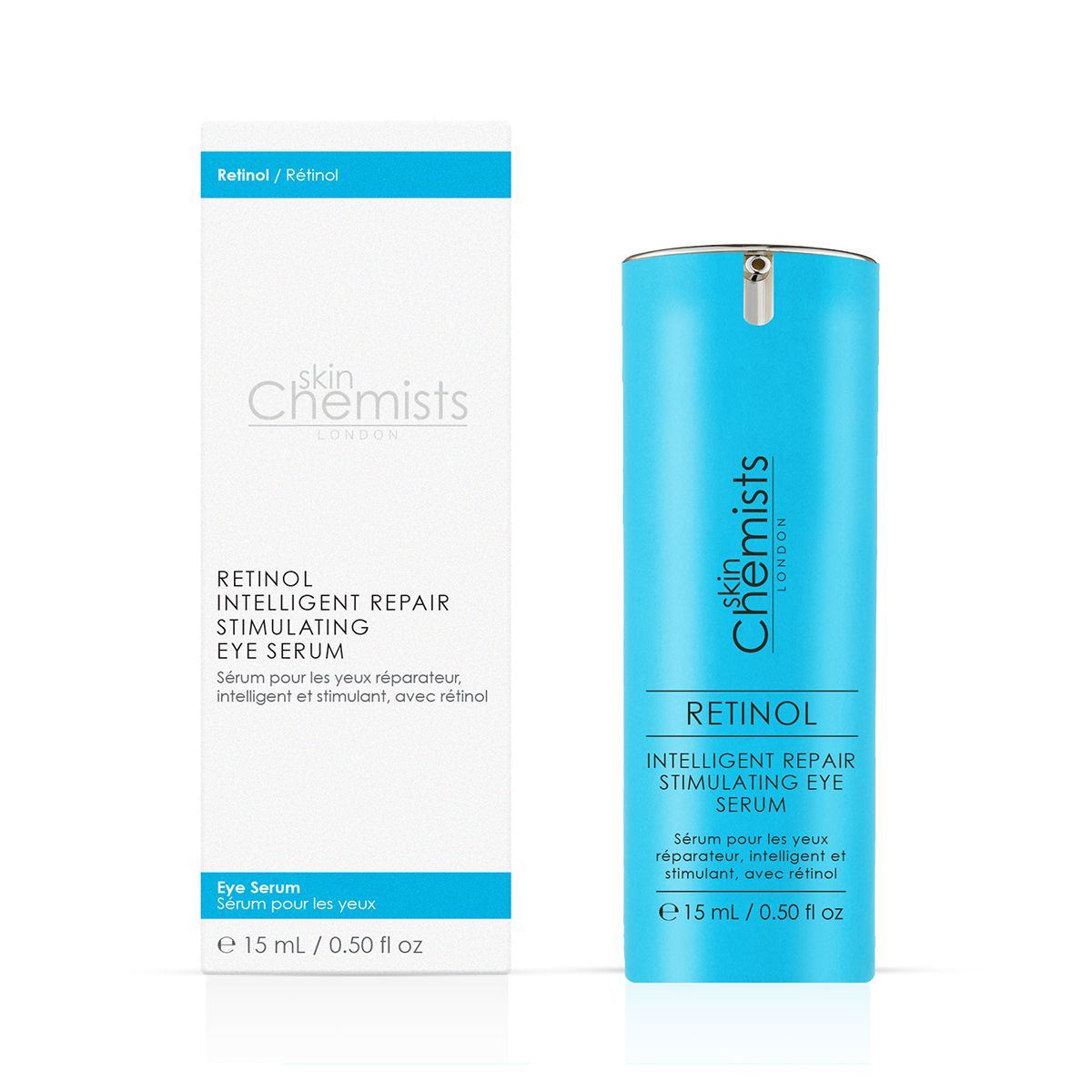 skinChemists Retinol Intelligent Repair Stimulating Eye Serum 15ml Twin Value Savings Pack