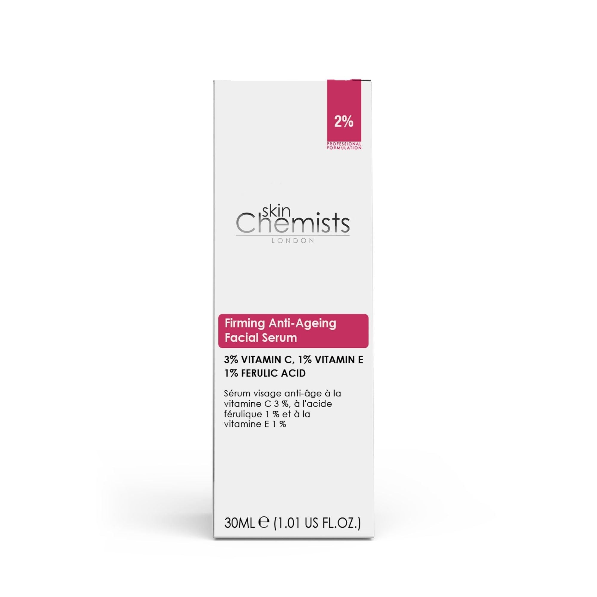 Anti-Ageing Vitamin C 3%, Ferulic Acid 1%, Vitamin E 1% Facial Serum 30ml