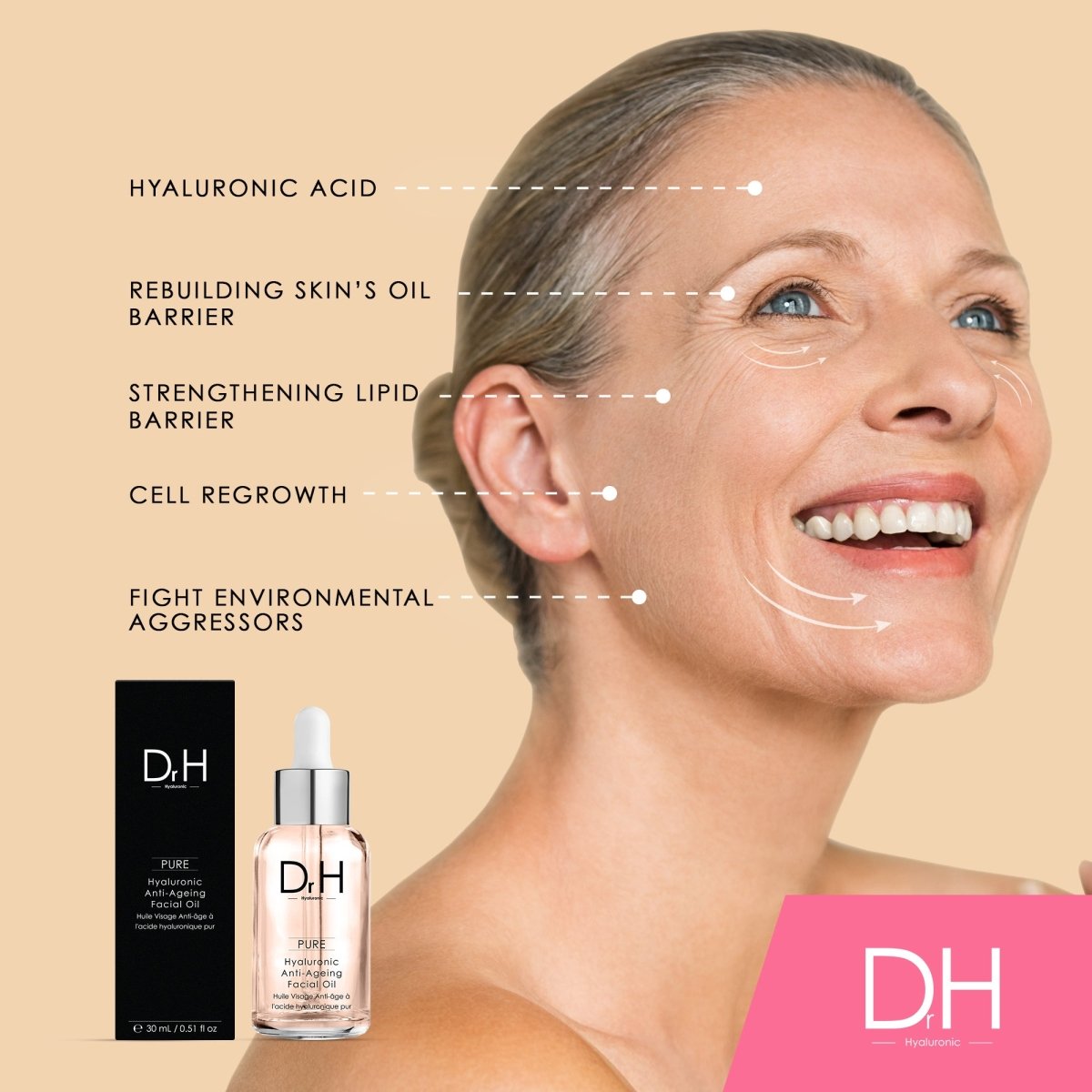 Hyaluronic Acid Facial Oil 30ml - skinChemists