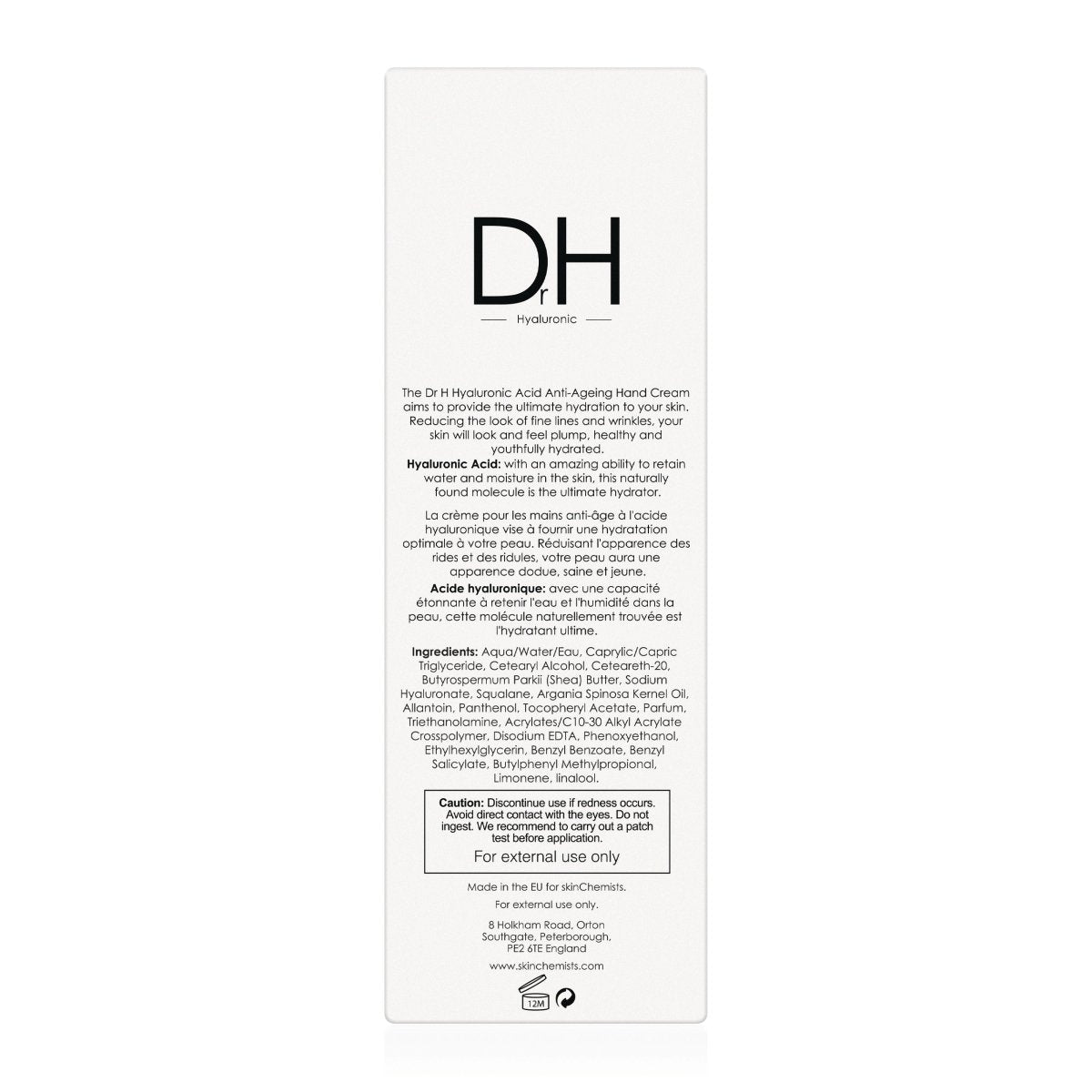 Hyaluronic Acid Hand Cream 50ml - skinChemists