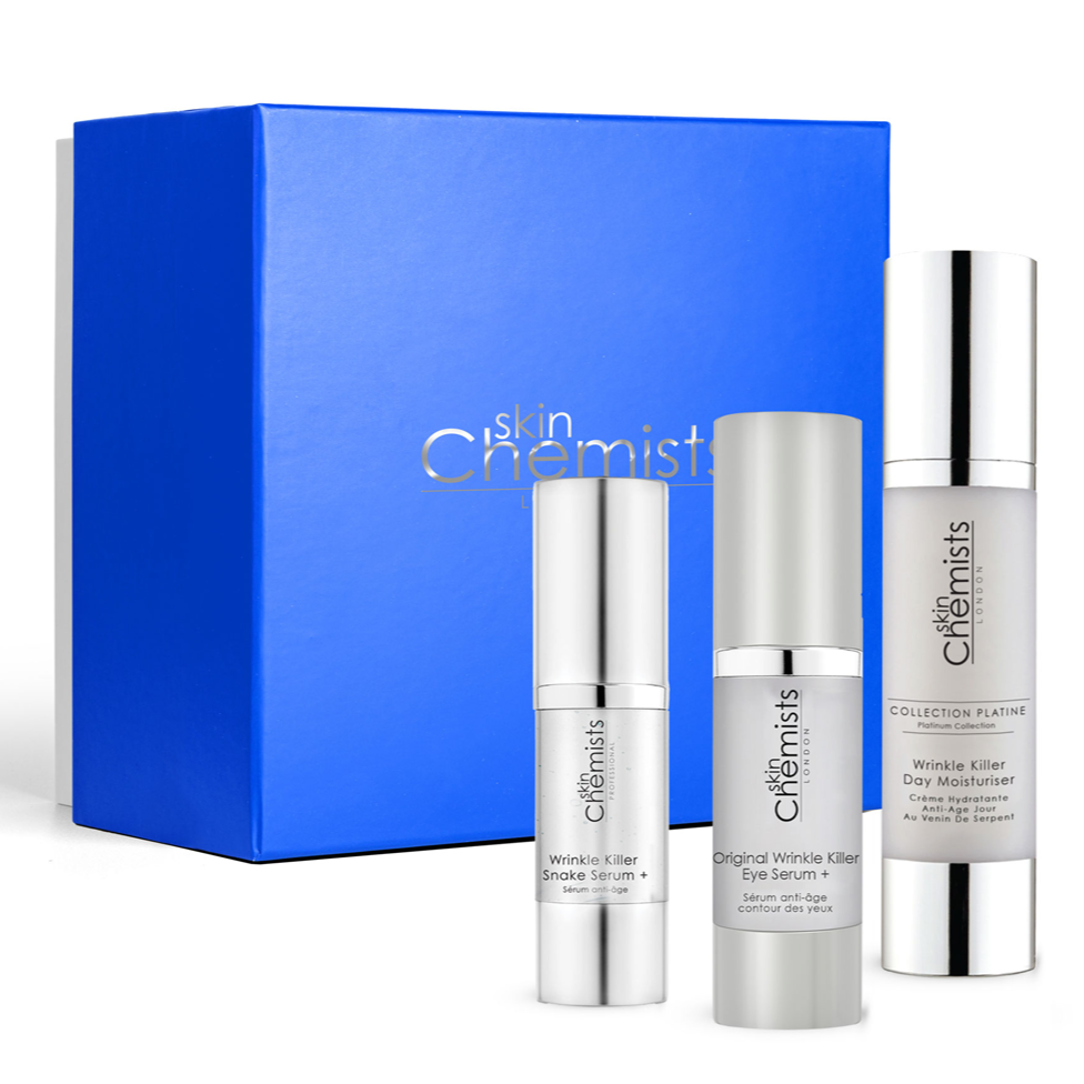 skinChemists Wrinkle Killer Facial Serum, Eye Serum & Moisturiser Anti-Ageing Starter Kit - skinChemists