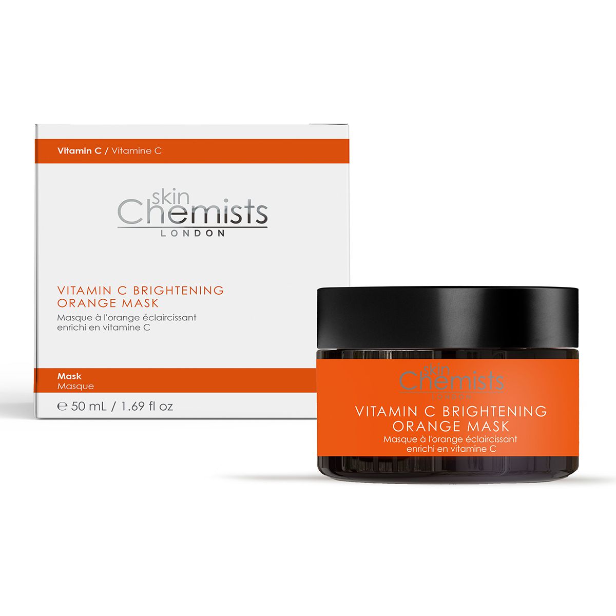skinChemists Vitamin C Brightening Orange Mask 50ml Twin Value Savings Pack