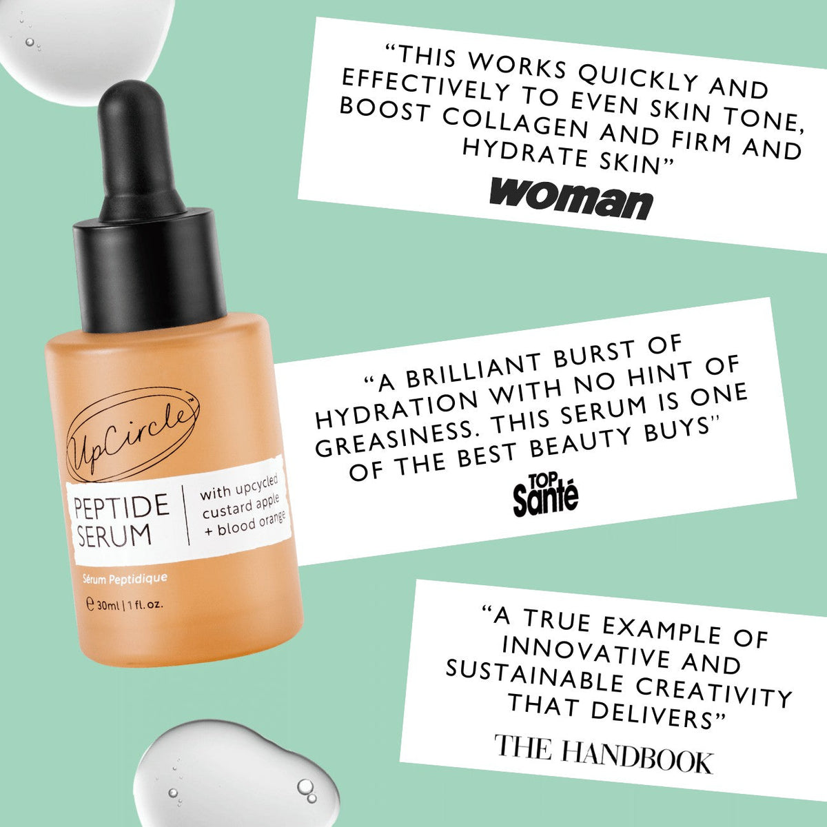 The Menopause Skin Set: Face Wash, Peptide Serum + Ceramide Gel Moisturizer