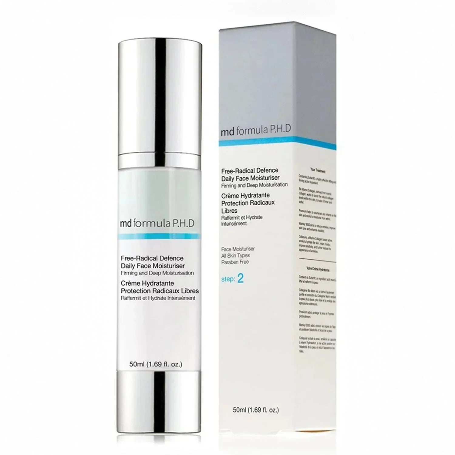 MD Formula Free Radical Defence Daily Moisturiser 50ml Twin Value Savings Pack