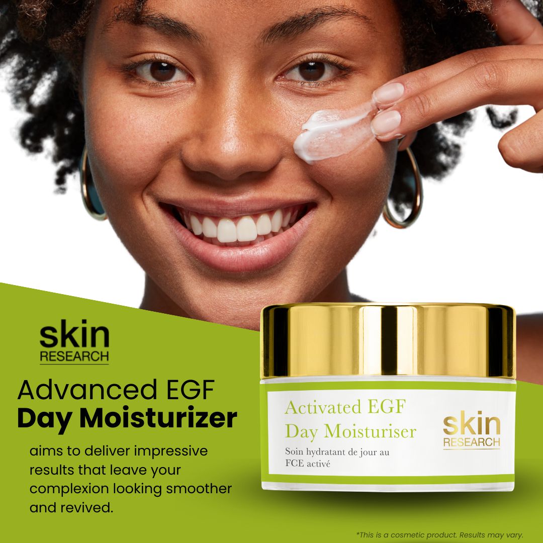 Skin Research Activated EGF Day Moisturiser 50ml Twin Value Savings Pack