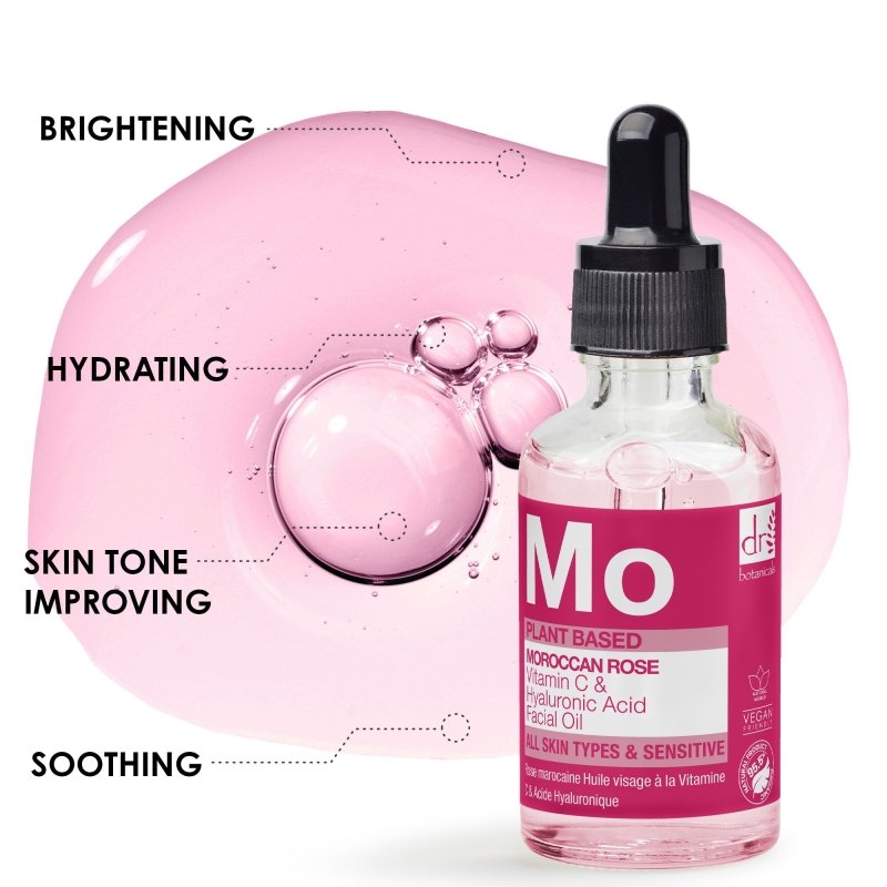 Moroccan Rose Facial Oil with Hyaluronic Acid & Vitamin C - skinChemists