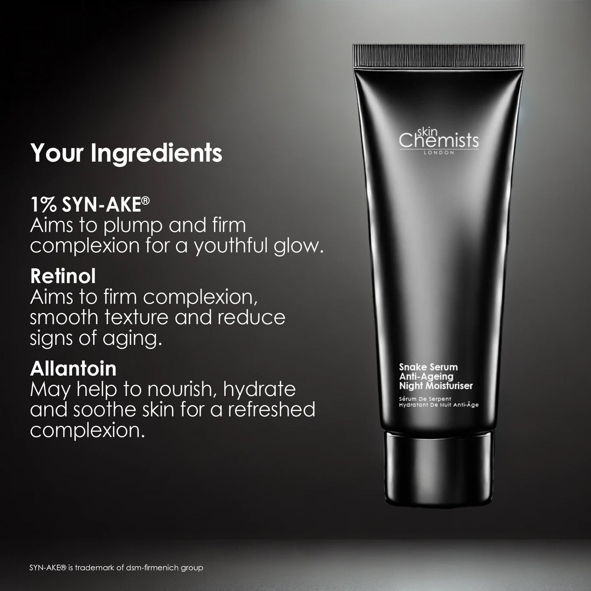 skinChemists Snake Serum Anti-Ageing Night Moisturiser 50ml - skinChemists
