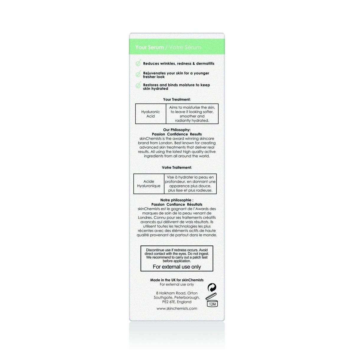 Pure Hyaluronic Acid 2% Biphase Serum 30ml - skinChemists