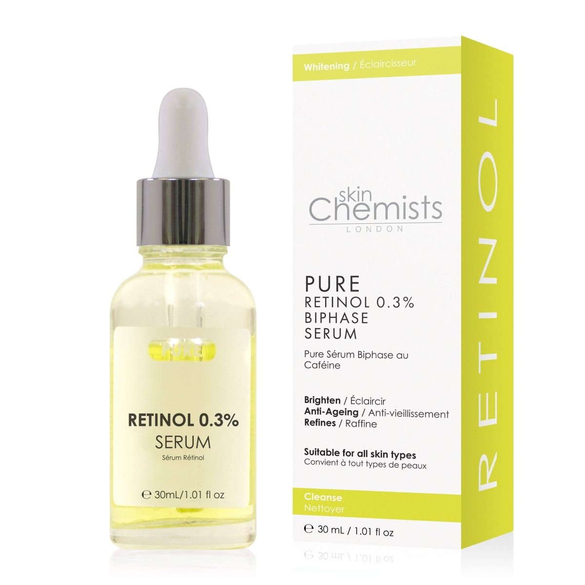 Pure Retinol 0.3% Biphase Serum 30ml - skinChemists