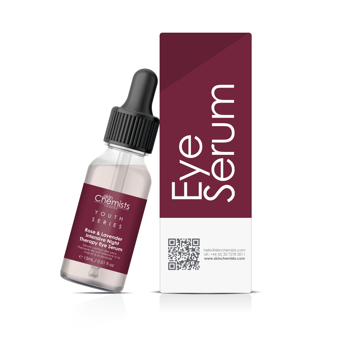 Rose And Lavender Intensive Night Therapy Eye Serum 15ml - skinChemists