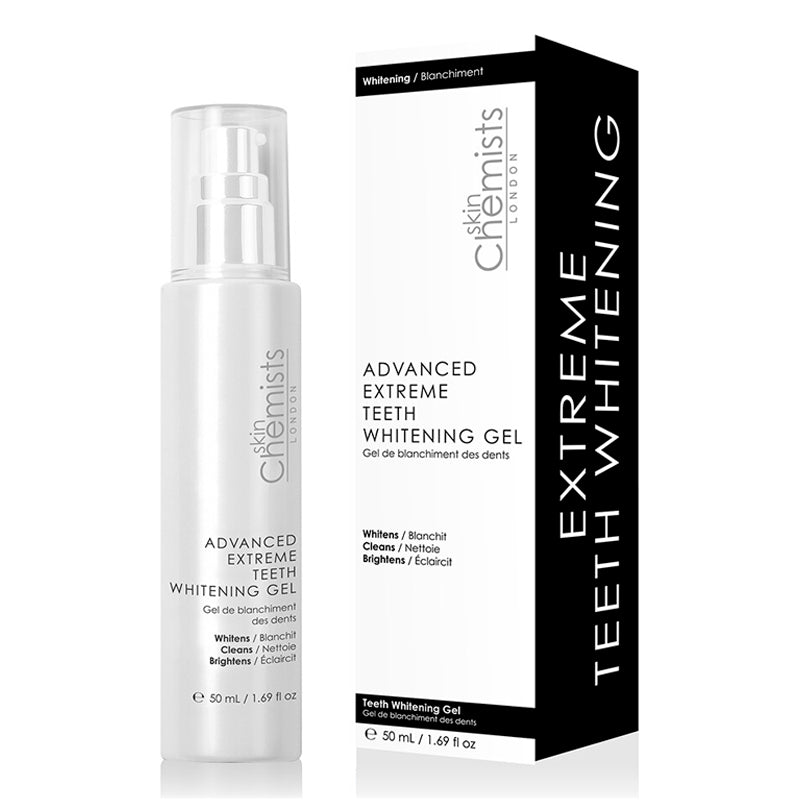 skinChemists Advanced Extreme Charcoal Teeth Whitening Gel + Advanced Extreme Teeth Whitening Gel - skinChemists