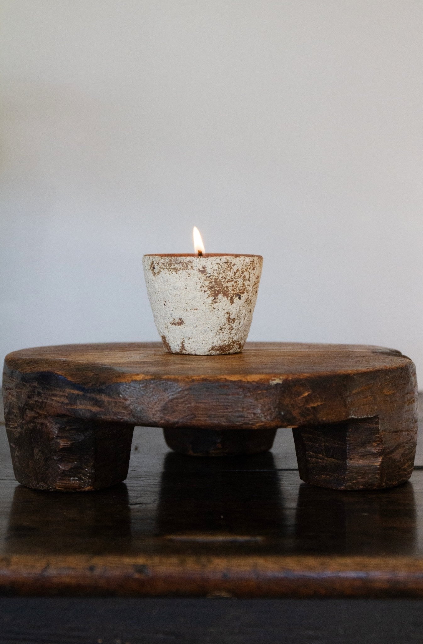 Souchong Debut Earthen Tallow Candle – Smoke-Brushed Terracotta Vessel 4 oz